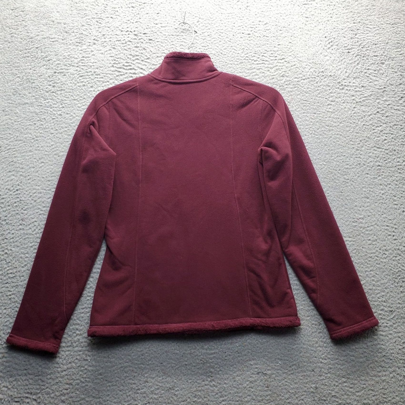 The North Face The North Face Jacket Womens M Burgundy Fuzzy Berry Fleece Sherpa Lined Full Zip Size M / US 6-8 / IT 42-44 - 2 Thumbnail