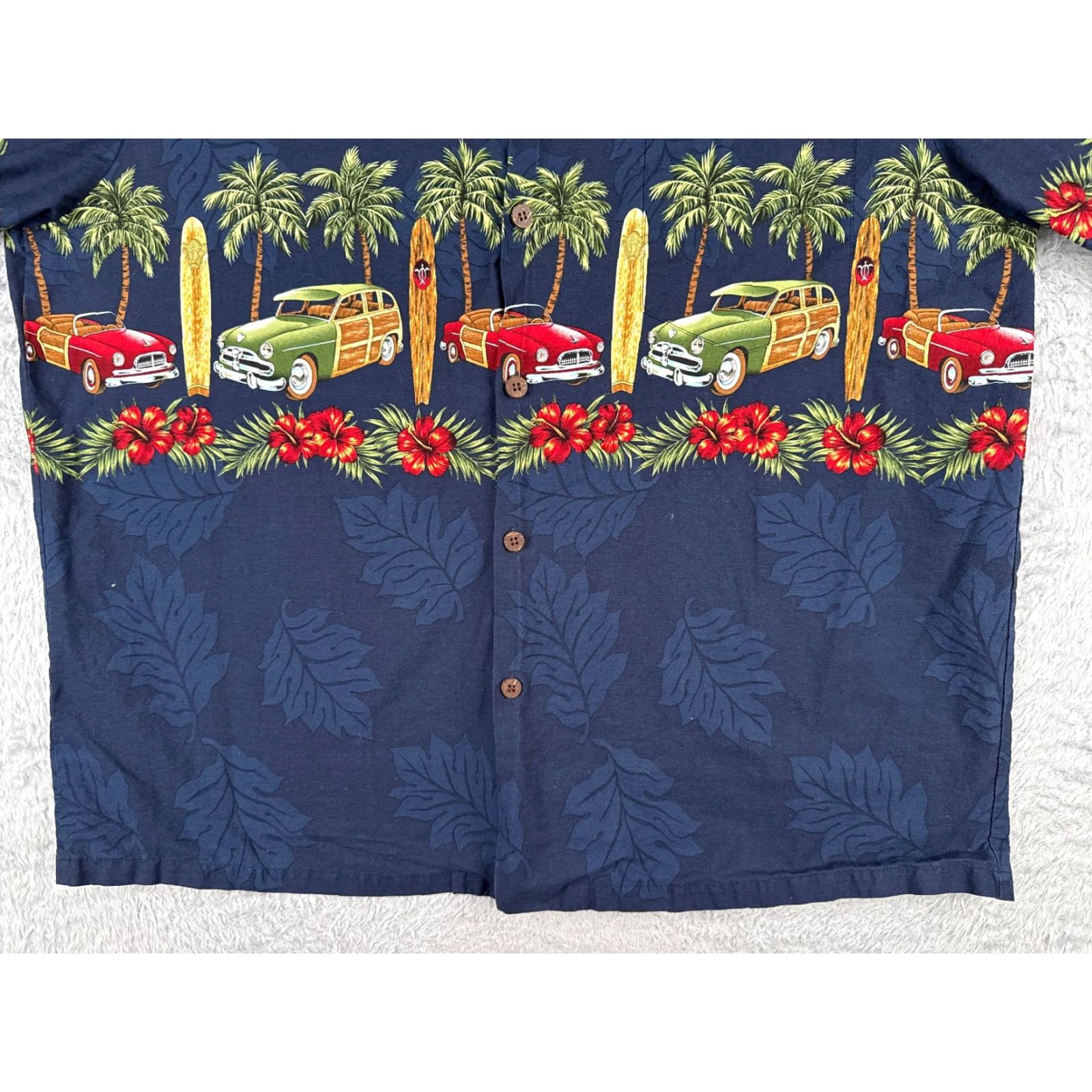 Vintage VINTAGE Hawaiian Reserve Collection Shirt Adult 2XL XXL Blue Floral Hawaii Luau Resort Garden Party/Cocktail Wedding Men Mens Size US XXL / EU 58 / 5 - 5 Thumbnail