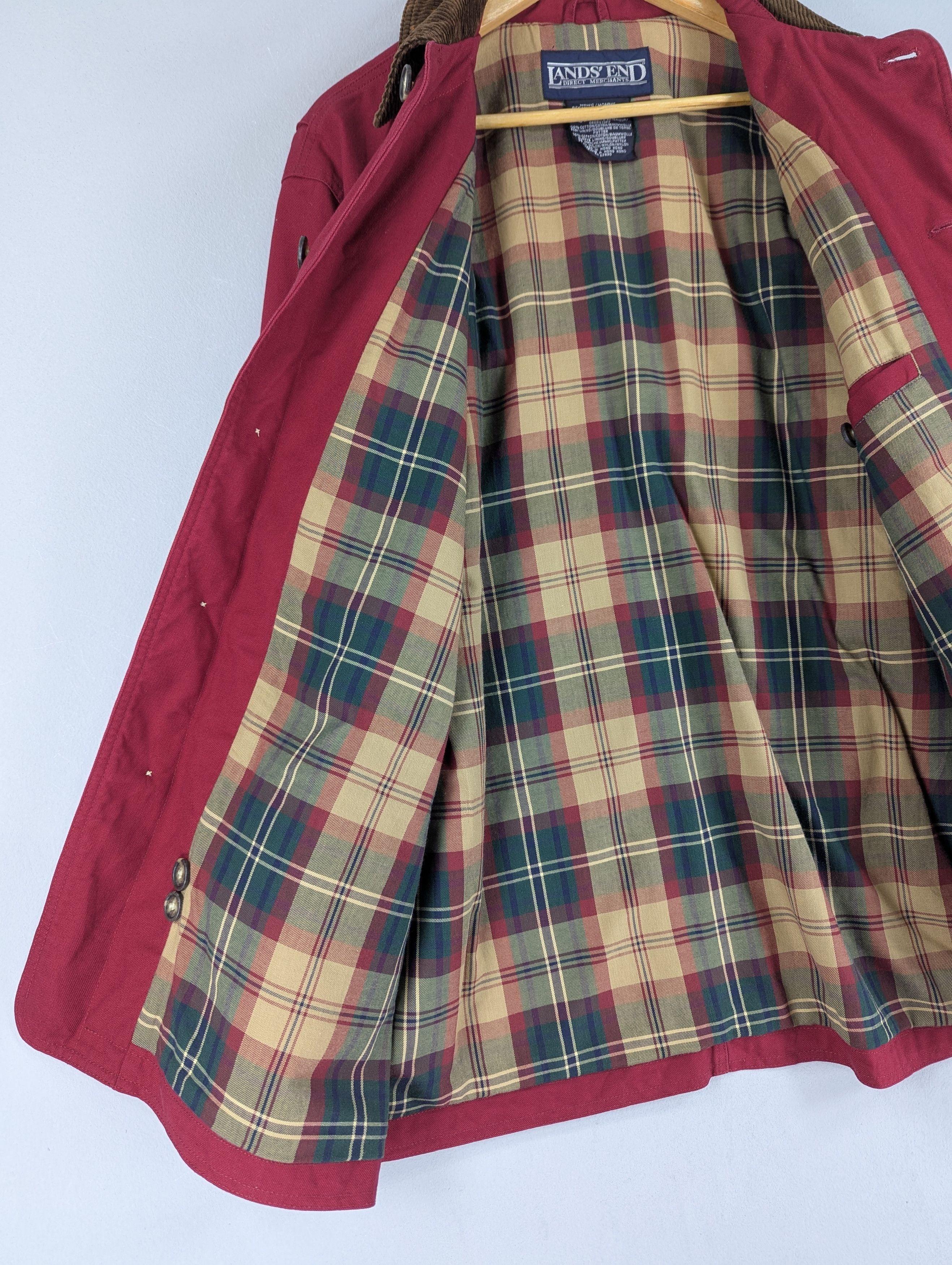 Lands' End Vintage 90s Lands End Duck Canvas Chore Jacket Size US M / EU 48-50 / 2 - 10 Thumbnail