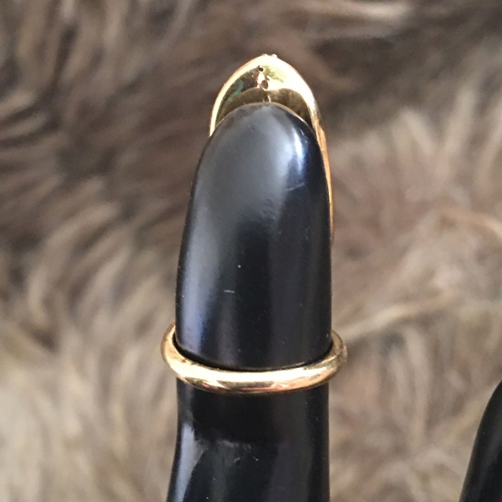 Jewelry Set of 10 925 SS inlaid cz nail fingertip rings Size ONE SIZE - 7 Thumbnail