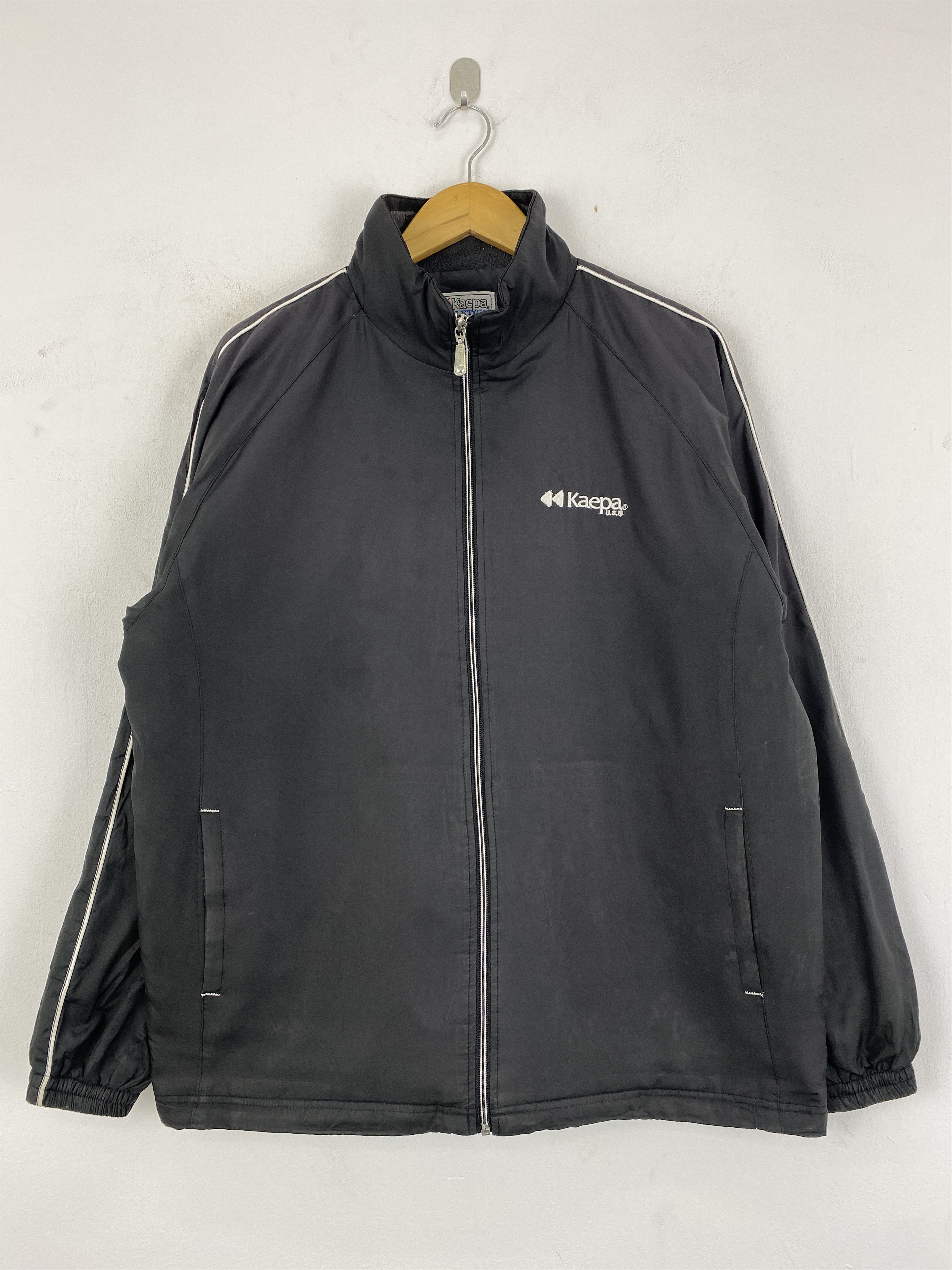 Japanese Brand Vintage Kaepa Athletics Zipper Black Jacket JA0162 Size US XL / EU 56 / 4 - 1 Thumbnail