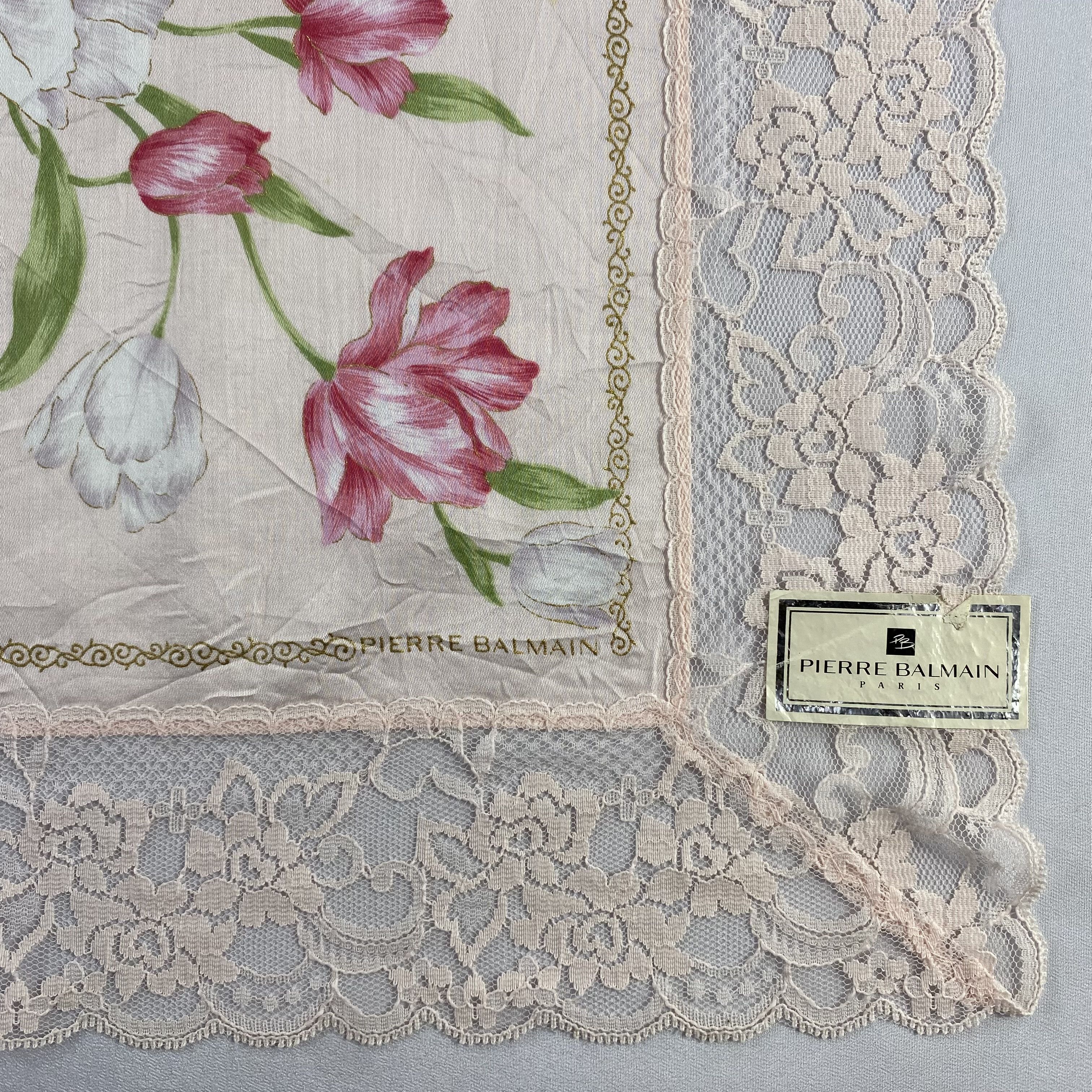 Pierre Balmain × Vintage Pierre Balmain Bandana/ Handkerchief / Neckerchief-P1752 Size ONE SIZE - 4 Thumbnail