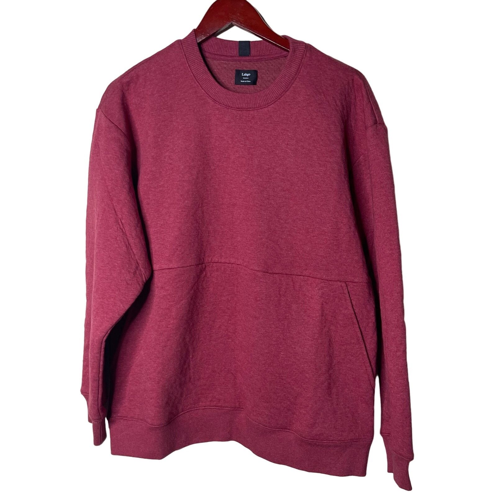 Lunya Lunya Lahgo Restore Double Face Crew Neck Sweater Maroon M Size US M / EU 48-50 / 2 - 1 Thumbnail