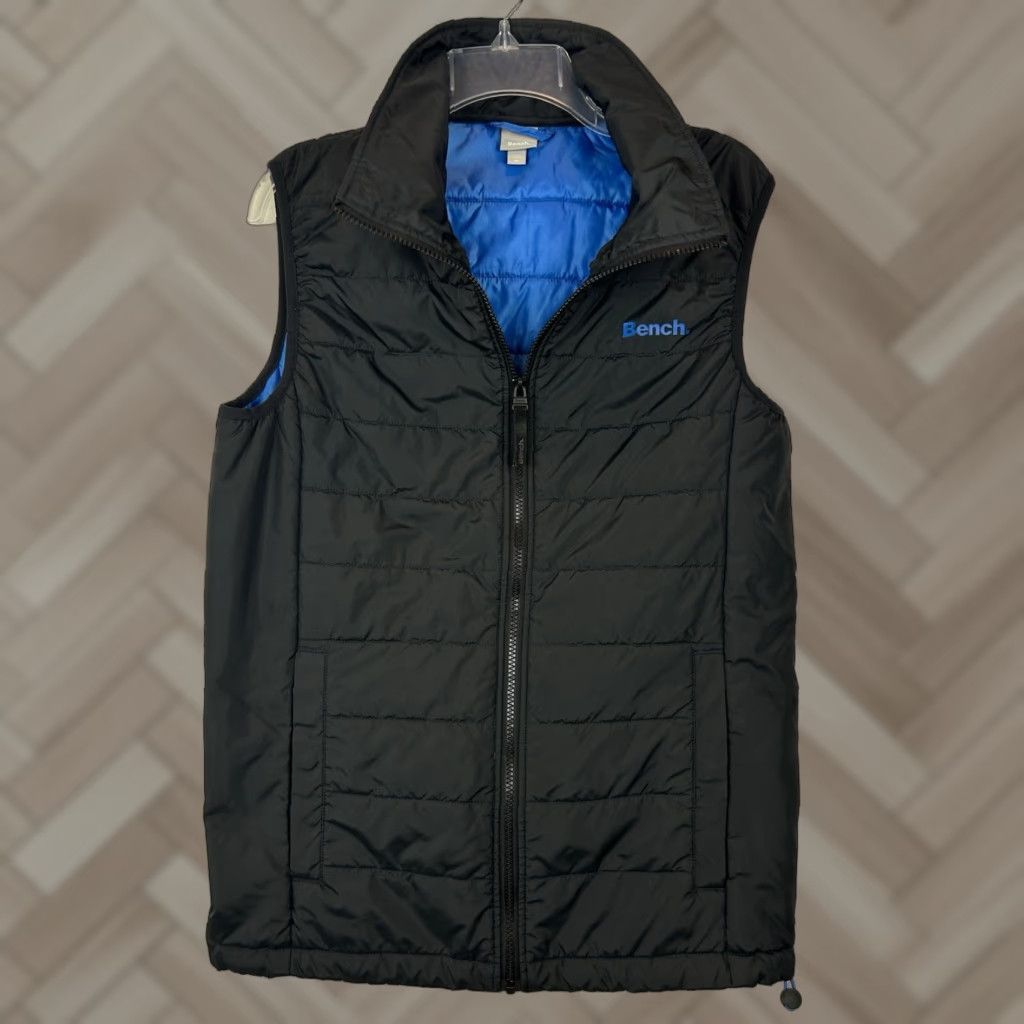 Bench Bench Puffer Vest Mens M Jacket Zip Black Solid Quilted Outdoor Casual Size US M / EU 48-50 / 2 - 1 Thumbnail
