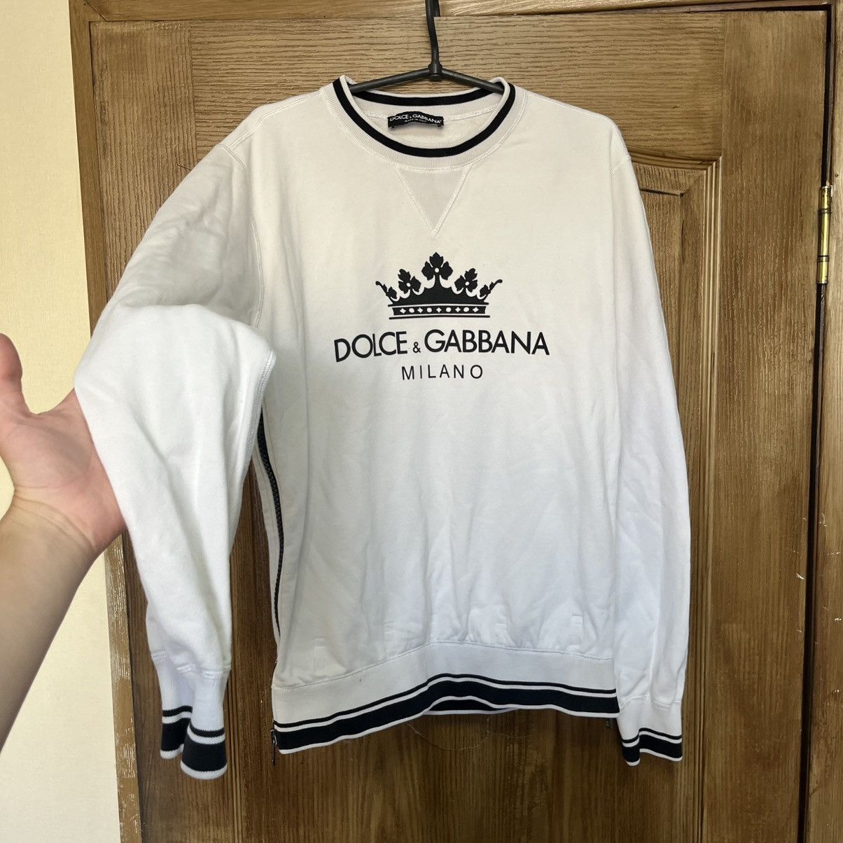 Dolce & Gabbana Rare Dolce & Gabbana Sweatshirt Big Logo Size US M / EU 48-50 / 2 - 2 Thumbnail