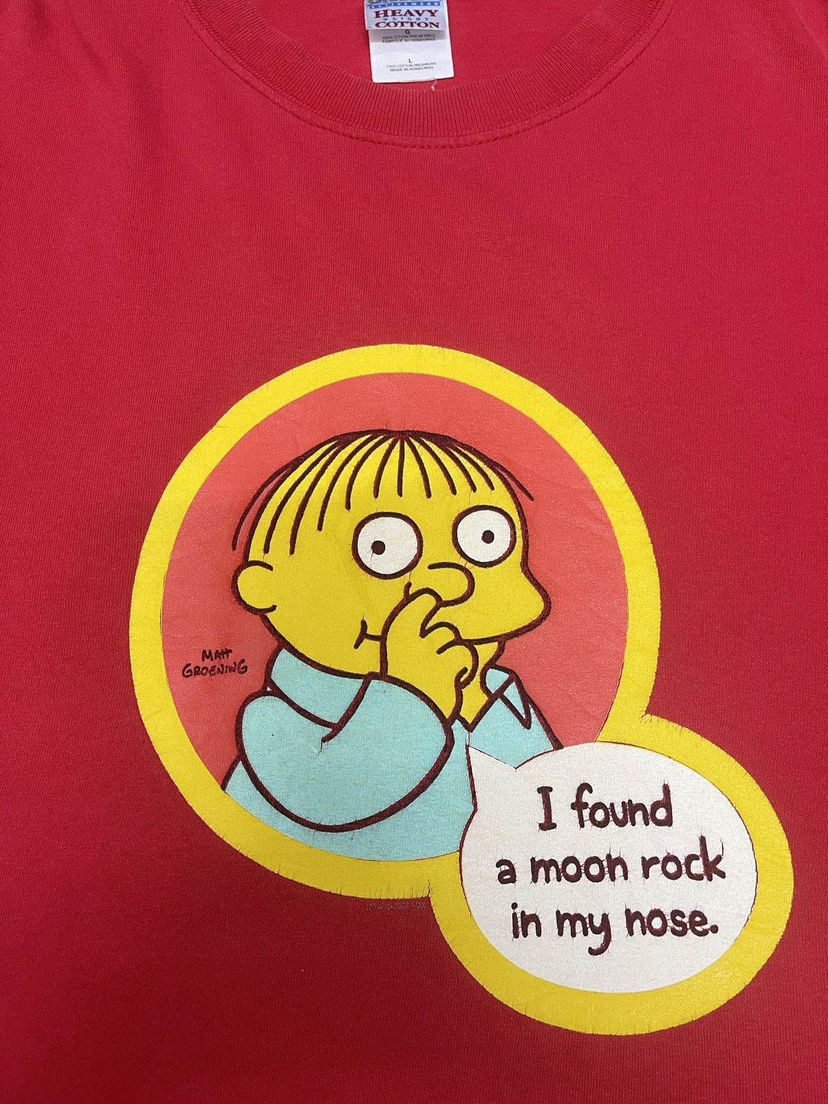 Cartoon Network 90s Vintage Cocaine Ecstacy MDMA The Simpsons Ralph Wiggum Size US L / EU 52-54 / 3 - 4 Thumbnail