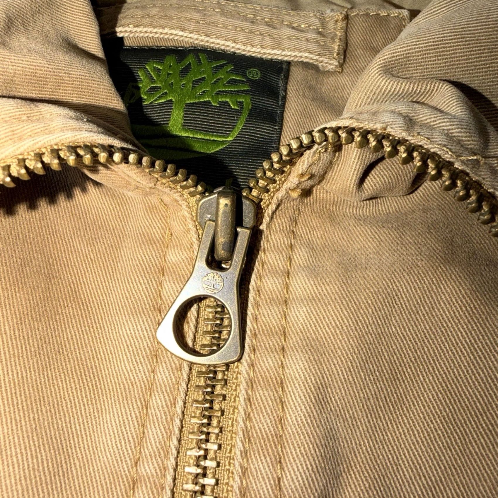 Timberland VINTAGE Timberland Zip Up Work Jacket Canvas Men’s Large Embroidered Logo Mens 90s Beige Size US L / EU 52-54 / 3 - 4 Thumbnail