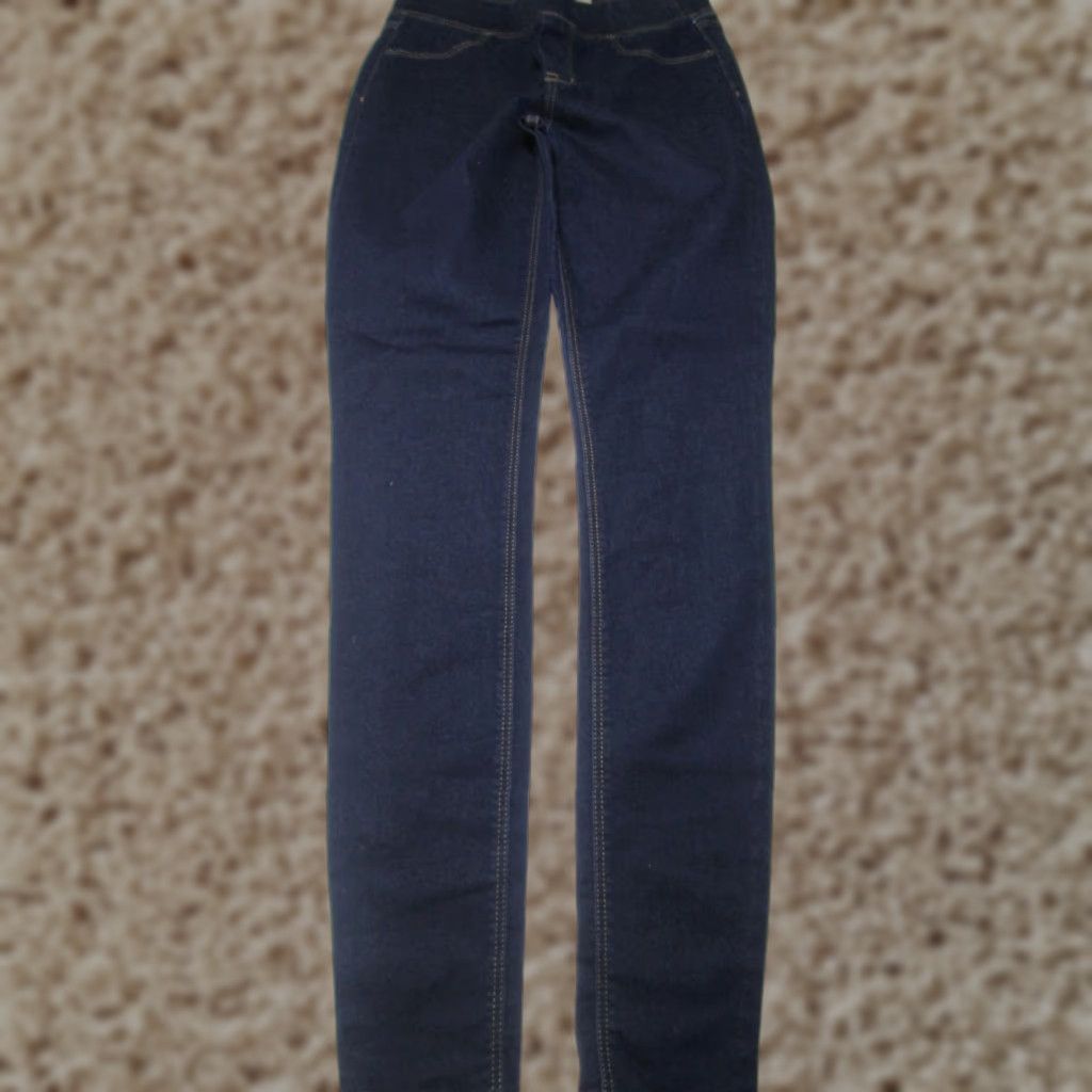 Old Navy VINTAGE Old Navy Womens Jegging Pants Navy Stretch Pull On Casual 4 Navy Pockets Solid Regular Womens Size 27" / US 4 / IT 40 - 1 Thumbnail