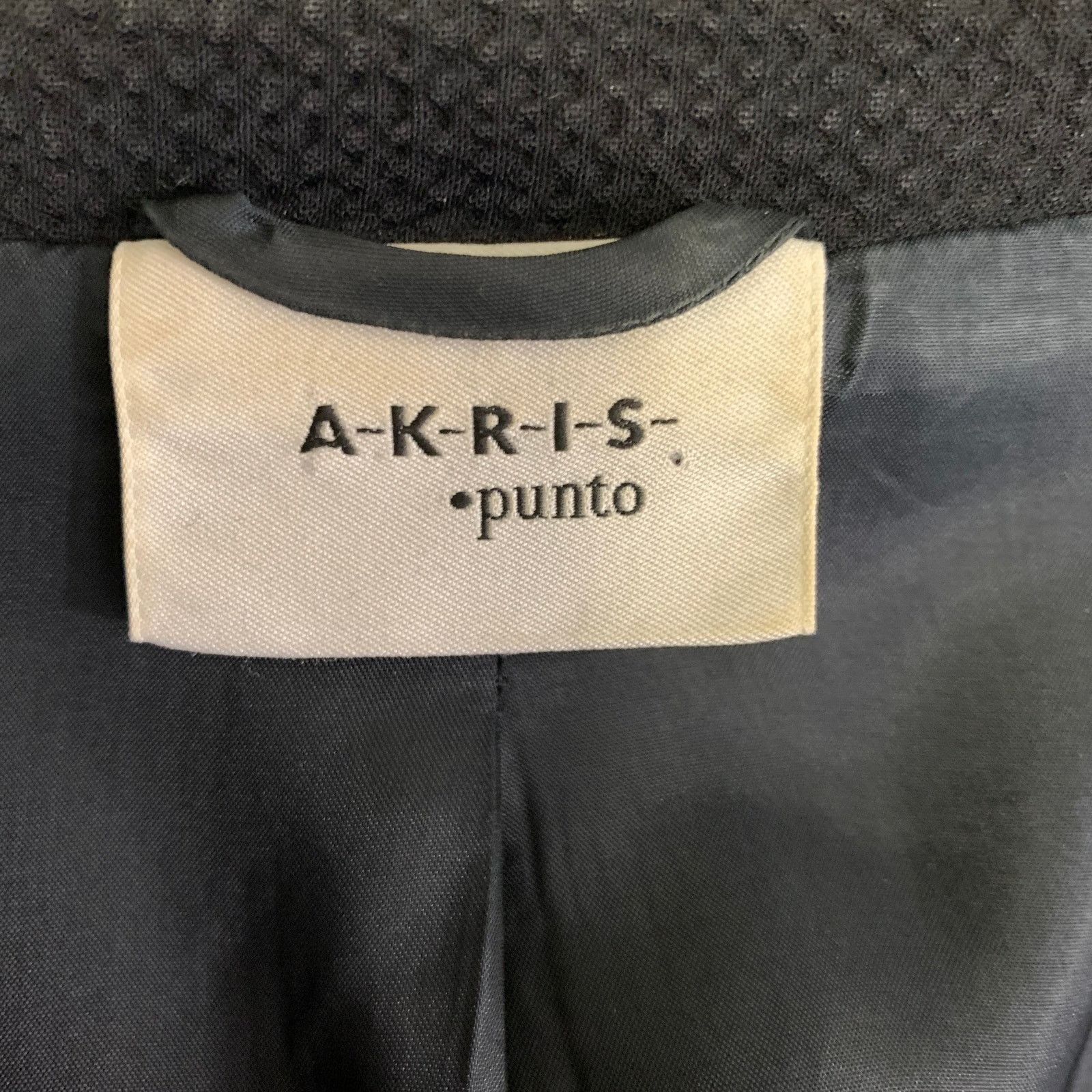 Akris AKRIS Size 12 Black Wool Elastane Single Button Jacket Size XL / US 12-14 / IT 48-50 - 4 Thumbnail