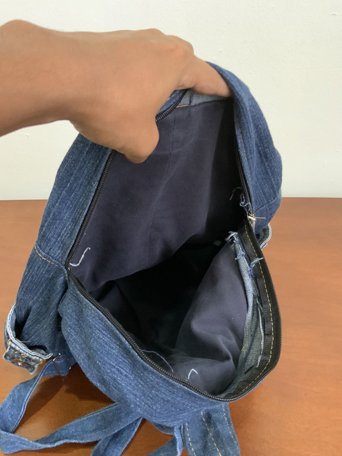 Seditionaries Denime Distressed Streetwear Japan Backpack Size ONE SIZE - 8 Thumbnail