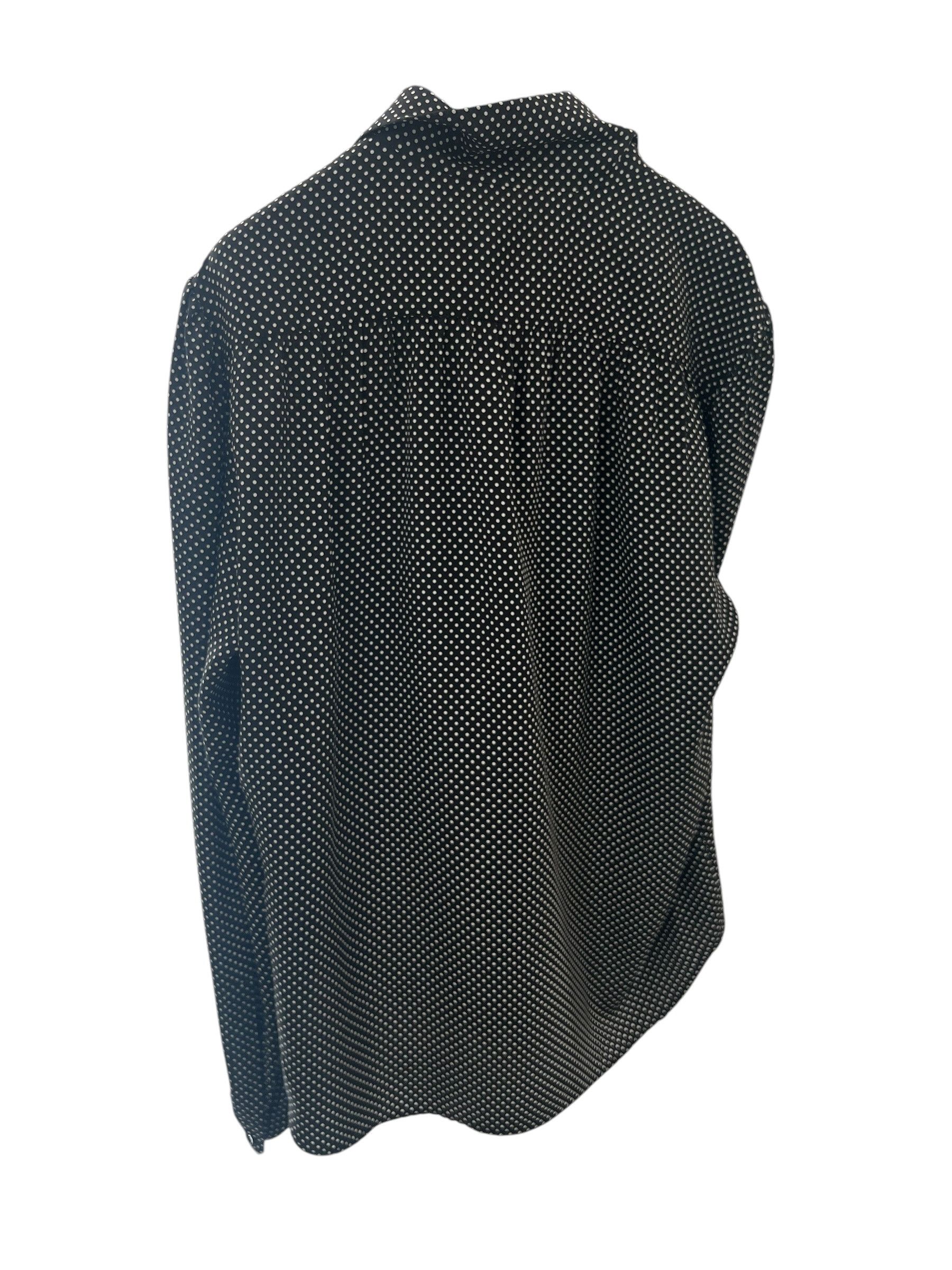 Saint Laurent Paris Saint Laurent Dotted Silk Shirt Size US L / EU 52-54 / 3 - 4 Thumbnail