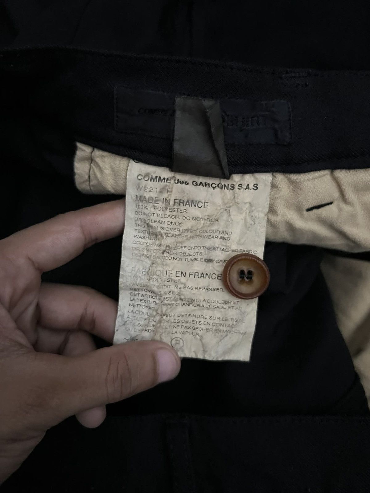 Comme des Garcons SHIRT Comme des Garçons Shirt - F/W21 Drop Crotch Utility Trouser Size US 34 / EU 50 - 10 Thumbnail
