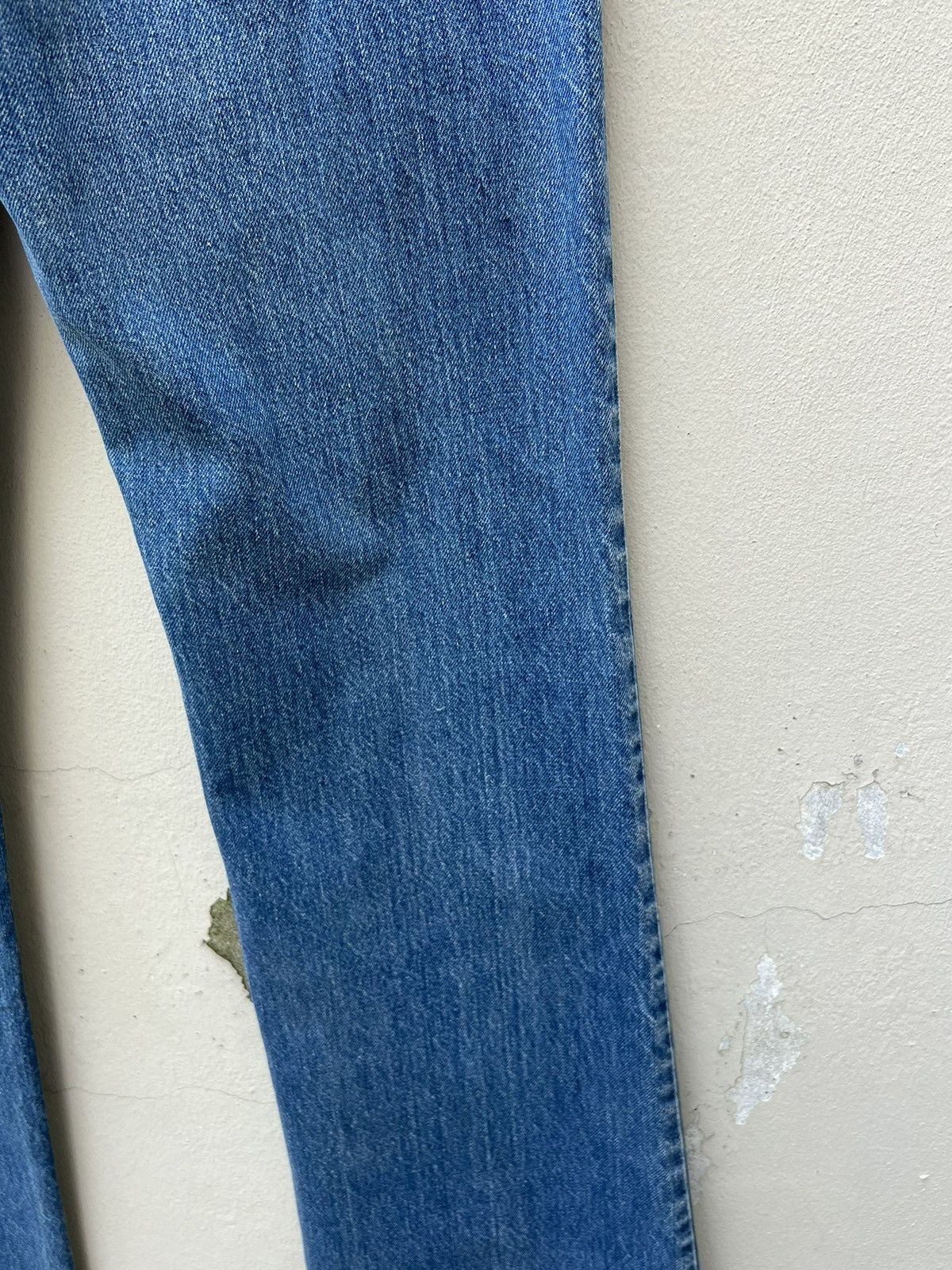 Levi's VTG 70s Levi’s 517 42 Talon Faded Blue Denim Bootcut Jeans Size US 31 - 21 Thumbnail