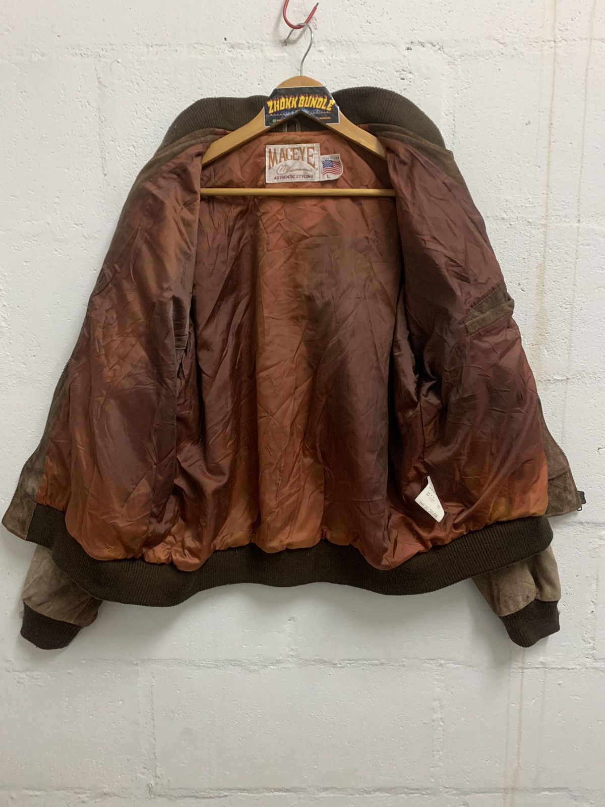 Vintage Vintage 80s Suede Leather Jacket Distressed Size US L / EU 52-54 / 3 - 4 Thumbnail