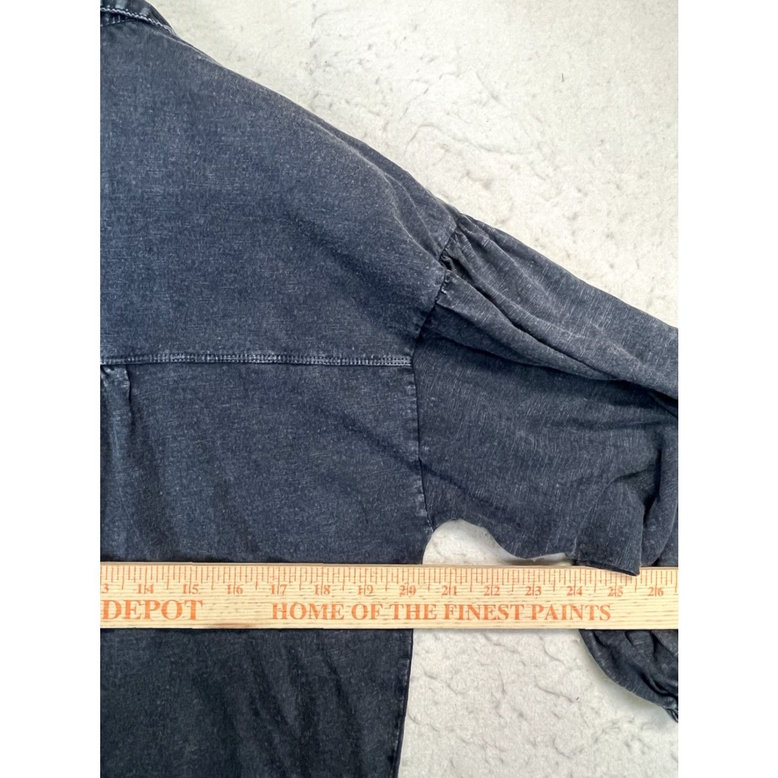 Anthropologie Anthropologie Pilcro Balloon Sleeve Top Womens XS Dark Gray Blouse Soft Relaxed Size XS / US 0-2 / IT 36-38 - 3 Thumbnail