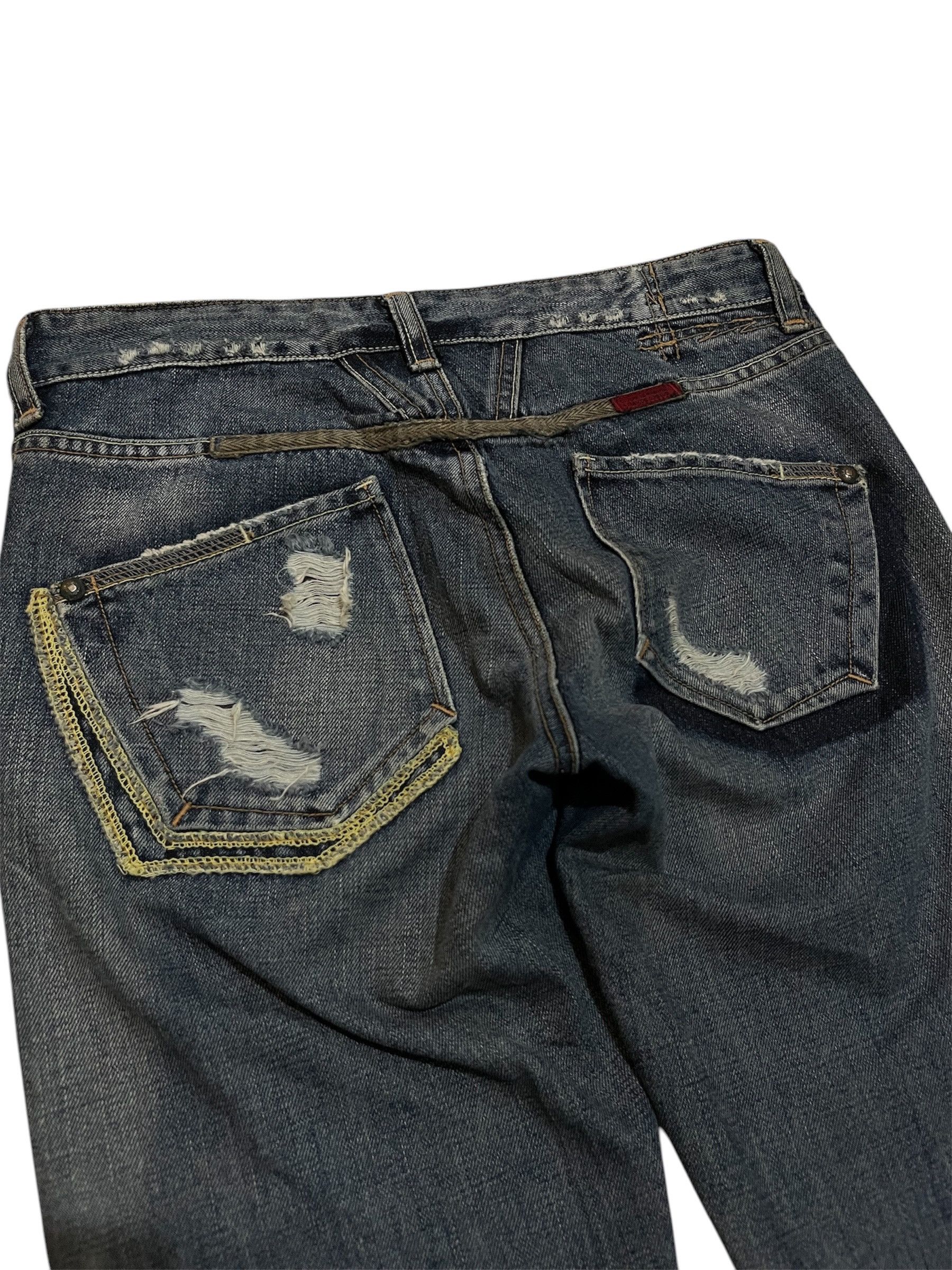 Marithe + Francois Girbaud Marithe Francois Girbaud Distressed Denim Jeans Size US 26 / EU 42 - 3 Thumbnail