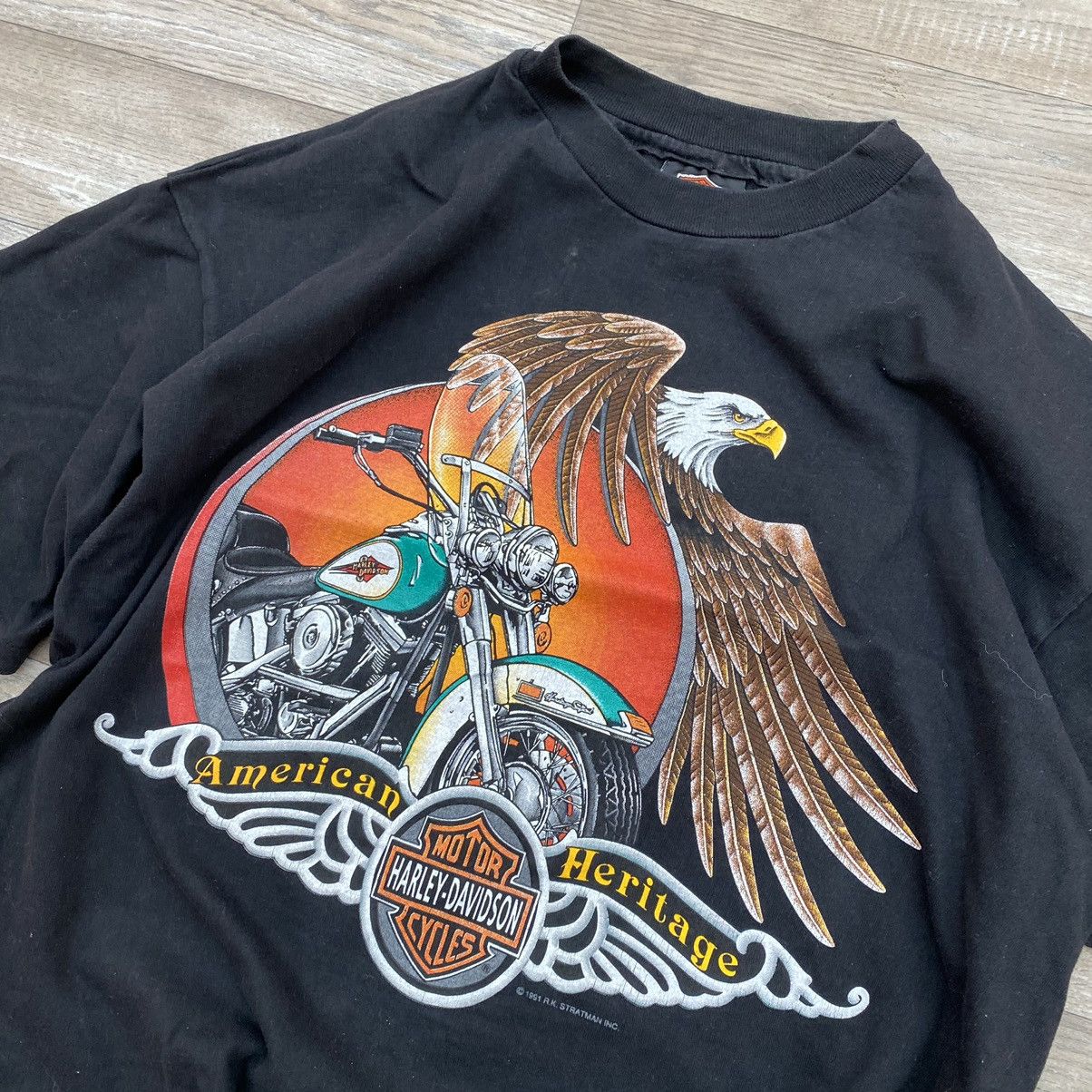Harley Davidson Vintage 90s Harley Davidson Tee Size US L / EU 52-54 / 3 - 2 Thumbnail
