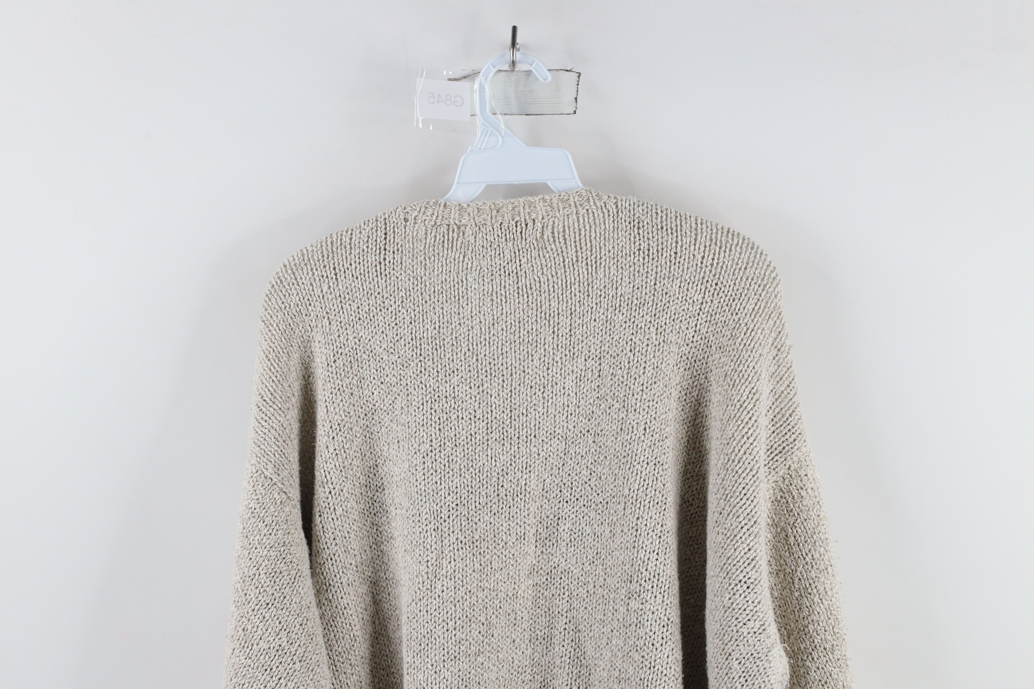 Vintage Vintage 90s Streetwear Blend Hand Knit Tree Skiing Sweater Size XXL / US 16-18 / IT 52-54 - 15 Thumbnail