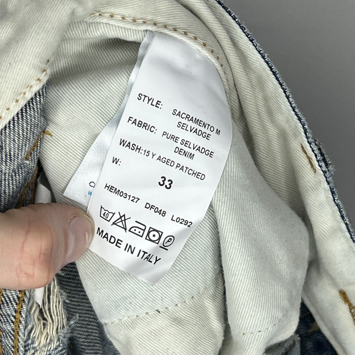 Designer × Haikure Haikure Denim Jeans Trousers Distressed Straight Size US 33 - 10 Thumbnail