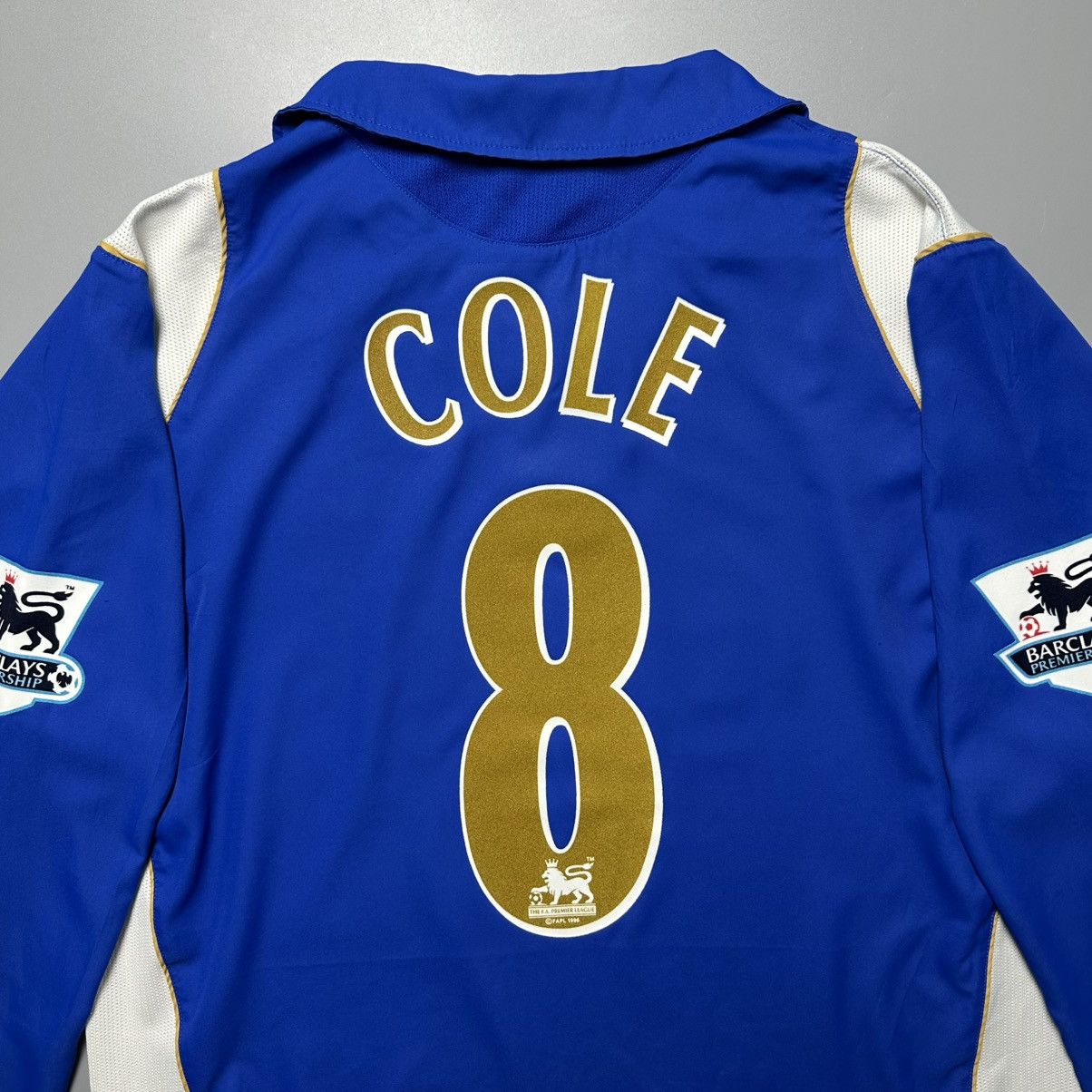 Vintage PORTSMOUTH JAKO 2006/2007 FOOTBALL HOME JERSEY #8 COLE Size US L / EU 52-54 / 3 - 13 Thumbnail
