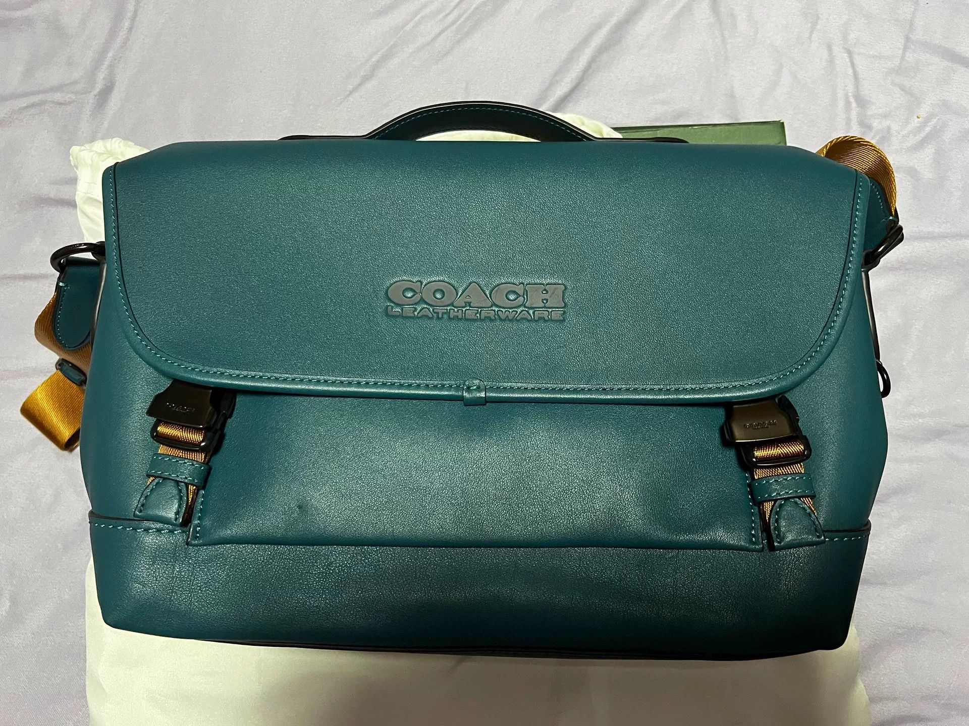 Coach COACH Men's Leather Messenger Bag Size ONE SIZE - 1 Thumbnail