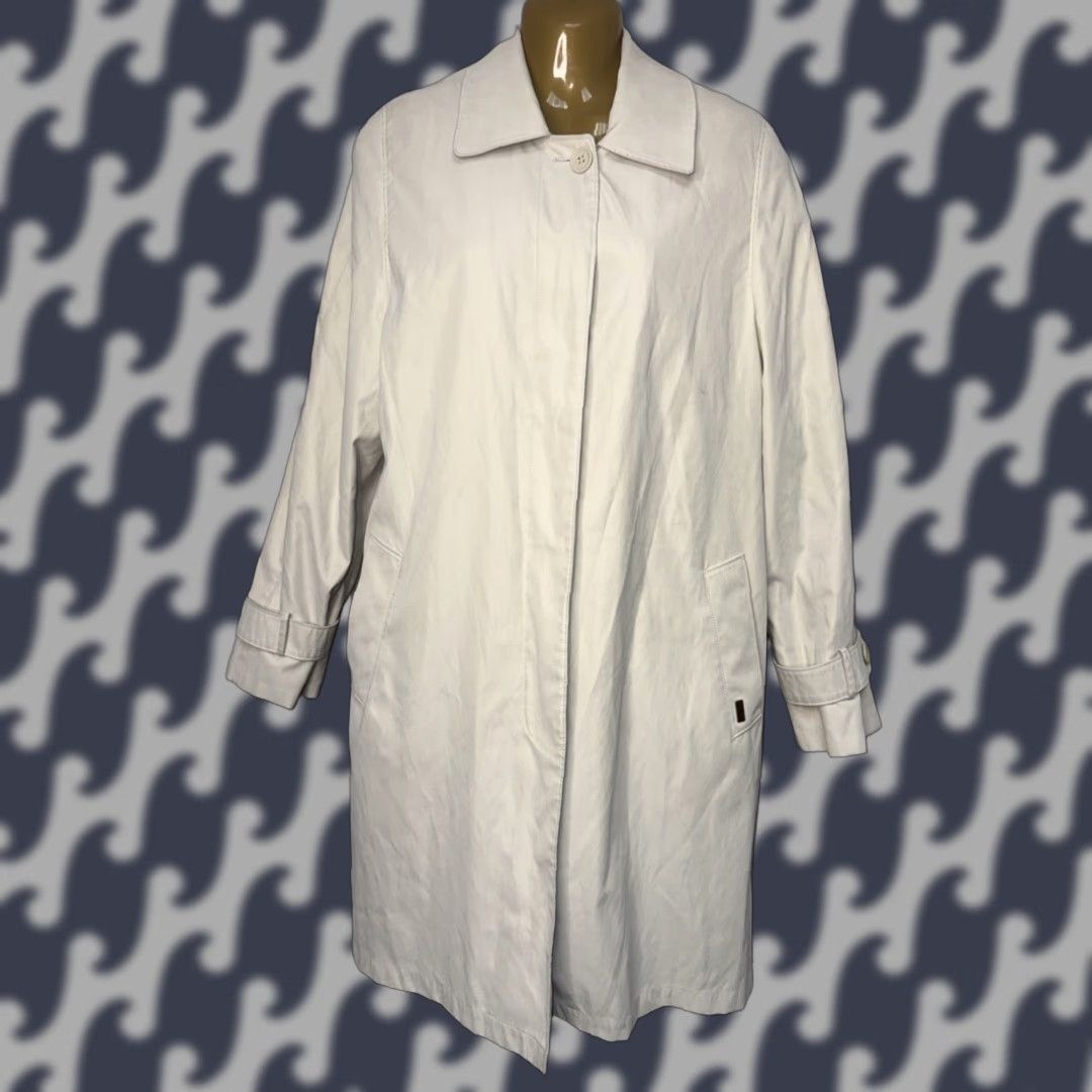 London Fog VINTAGE London Fog Women Trench Coat L Beige Tan Lightweight Regular Pockets Shoulder Pads Long Sleeve Button Closure Dry Clean Only 1990s Mens? Size L / US 10 / IT 46 - 1 Thumbnail