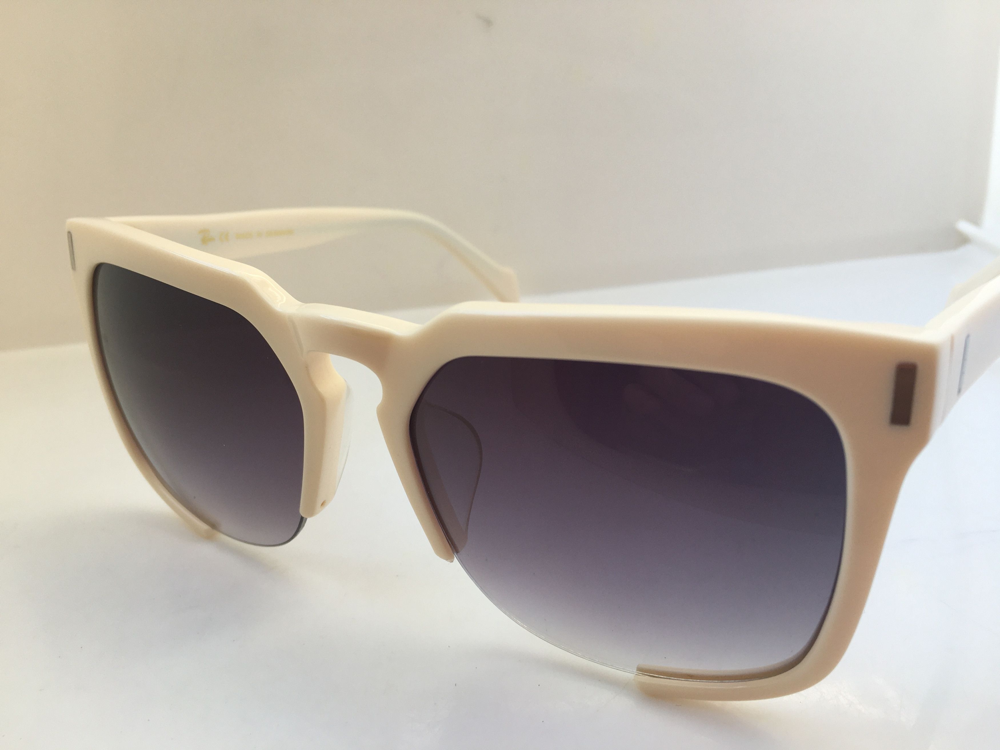 Other Rain Handmade White Acetate ROCKABILLY Sunglasses Size ONE SIZE - 3 Thumbnail