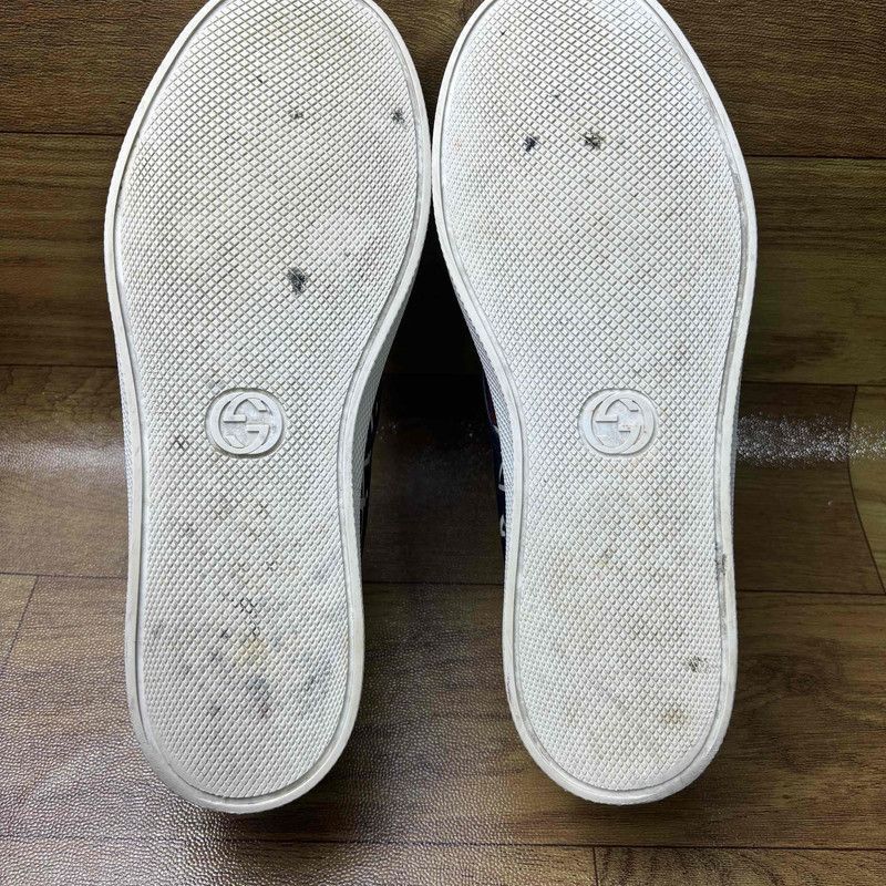Gucci Gucci Leather Printed Slip-On Sneakers Size US 8.5 / EU 41-42 - 4 Thumbnail