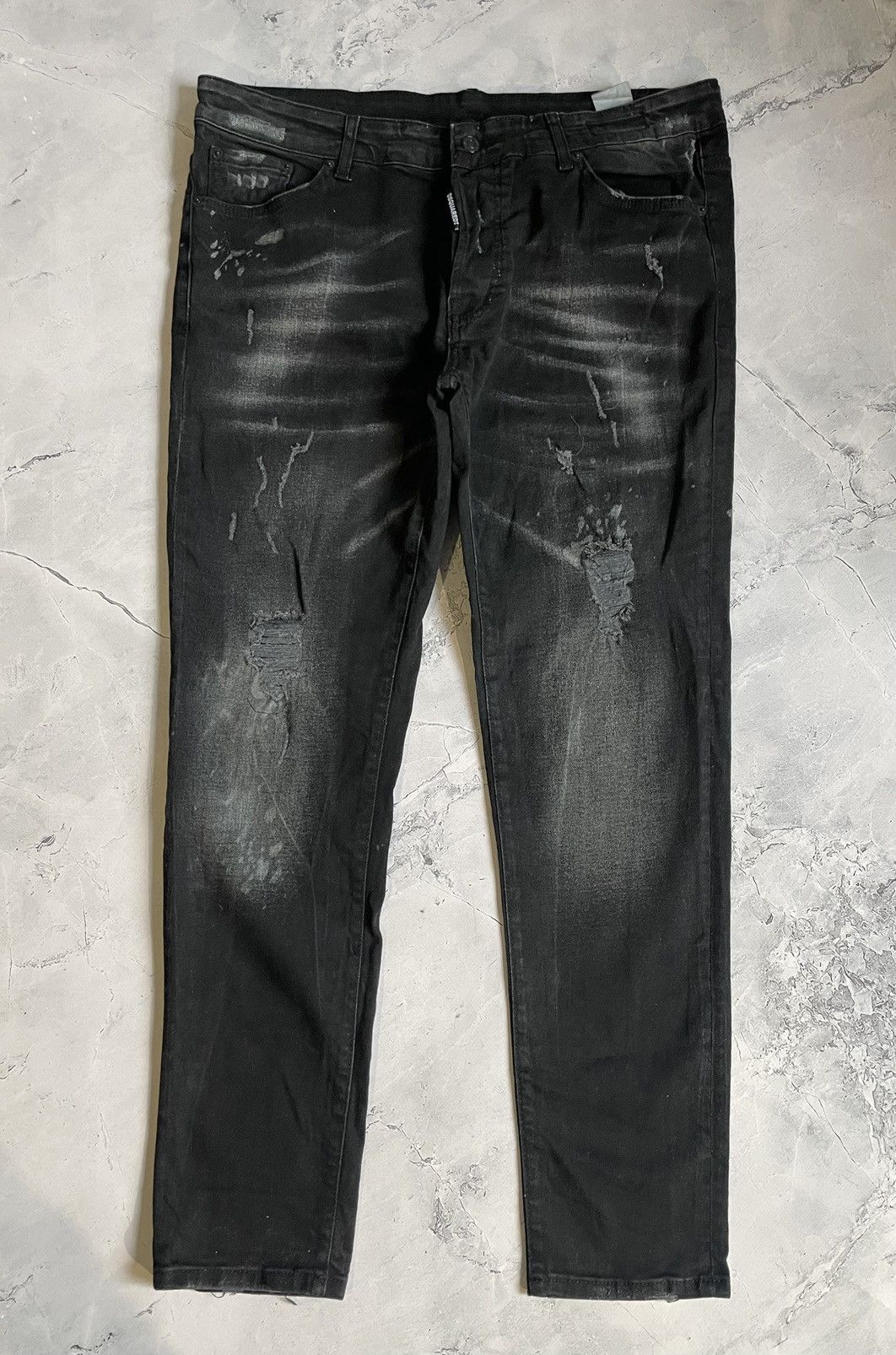 Dsquared2 Dsquared2 Distressed Denim Painted Pants Size US 36 / EU 52 - 5 Thumbnail
