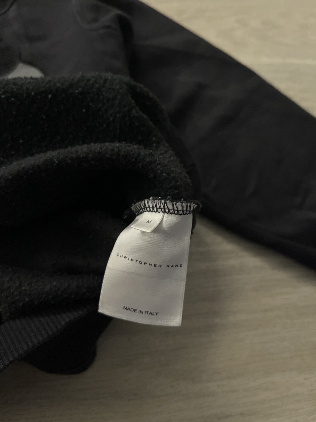 Christopher Kane × Designer Christopher Kane Lux swag affliction leather logo sweatshirt Size M / US 6-8 / IT 42-44 - 5 Thumbnail