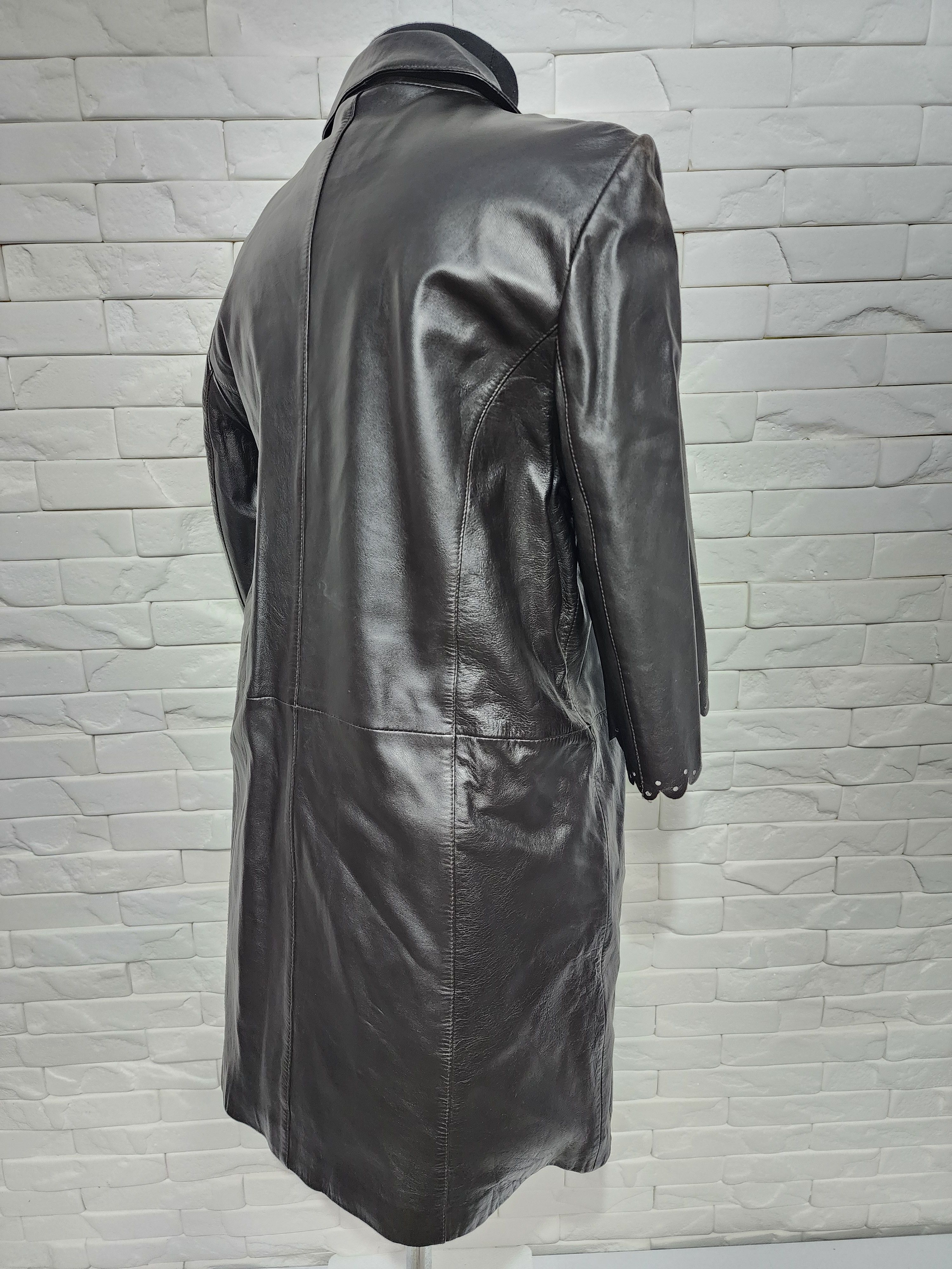 Other Stylish long women's leather jacket. Size L / US 10 / IT 46 - 5 Thumbnail