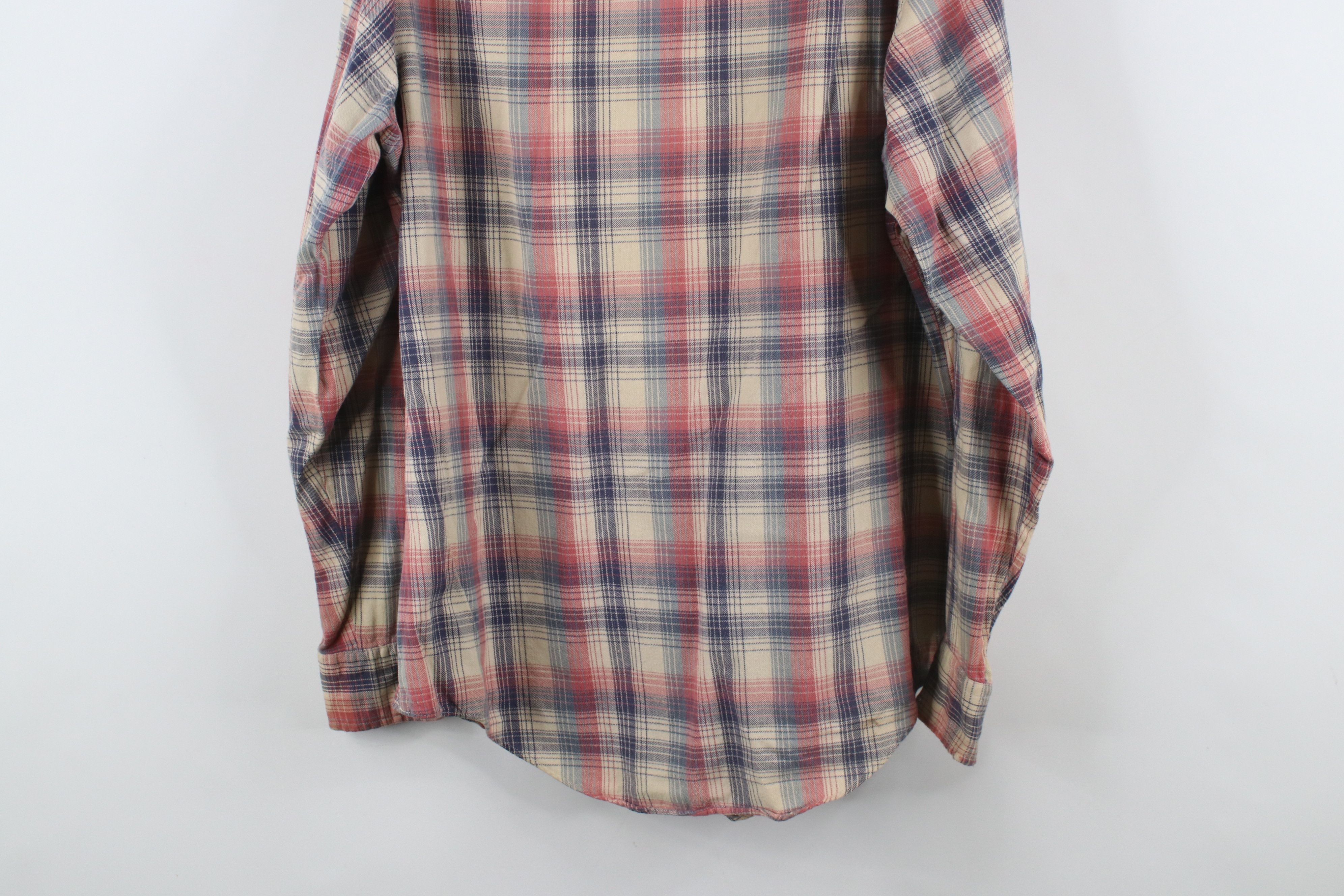 Levi's × Vintage Vintage 70s 80s Levis Flannel Collared Button Shirt Plaid Size US M / EU 48-50 / 2 - 13 Thumbnail
