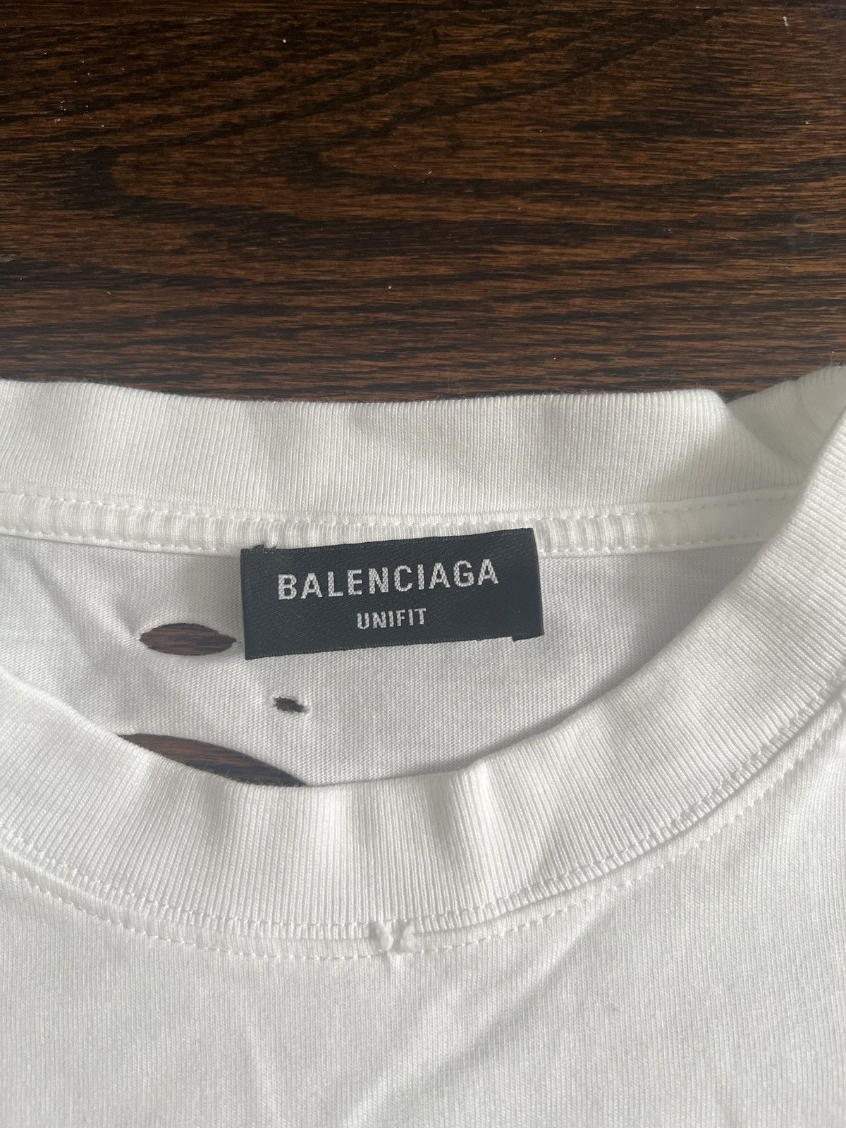 Balenciaga Balenciaga SS21 Destroyed Oversized Logo T-Shirt Size US S / EU 44-46 / 1 - 3 Thumbnail