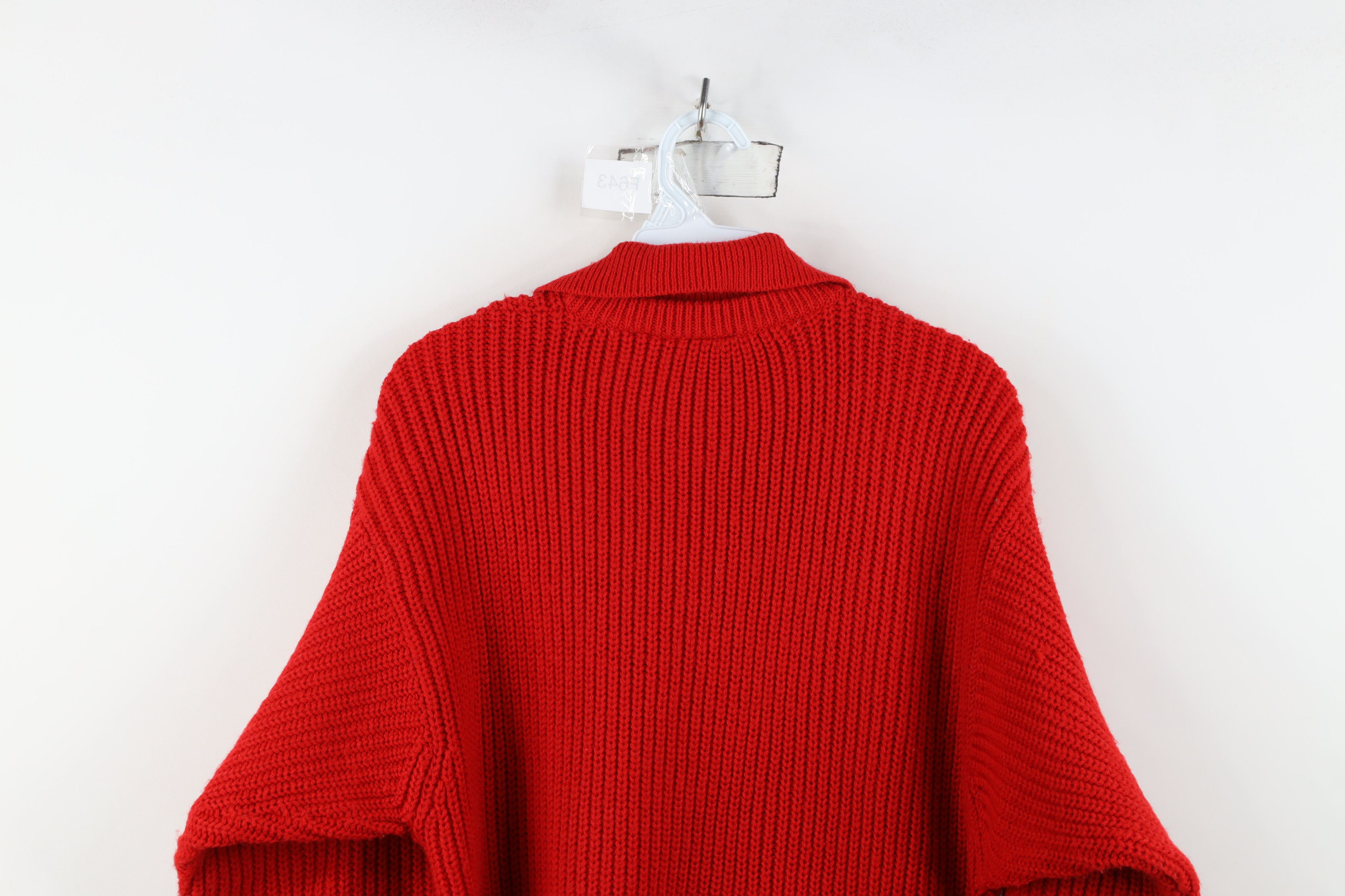 Vintage Vintage 90s Streetwear Oversized Ribbed Collared Sweater Size M / US 6-8 / IT 42-44 - 10 Thumbnail