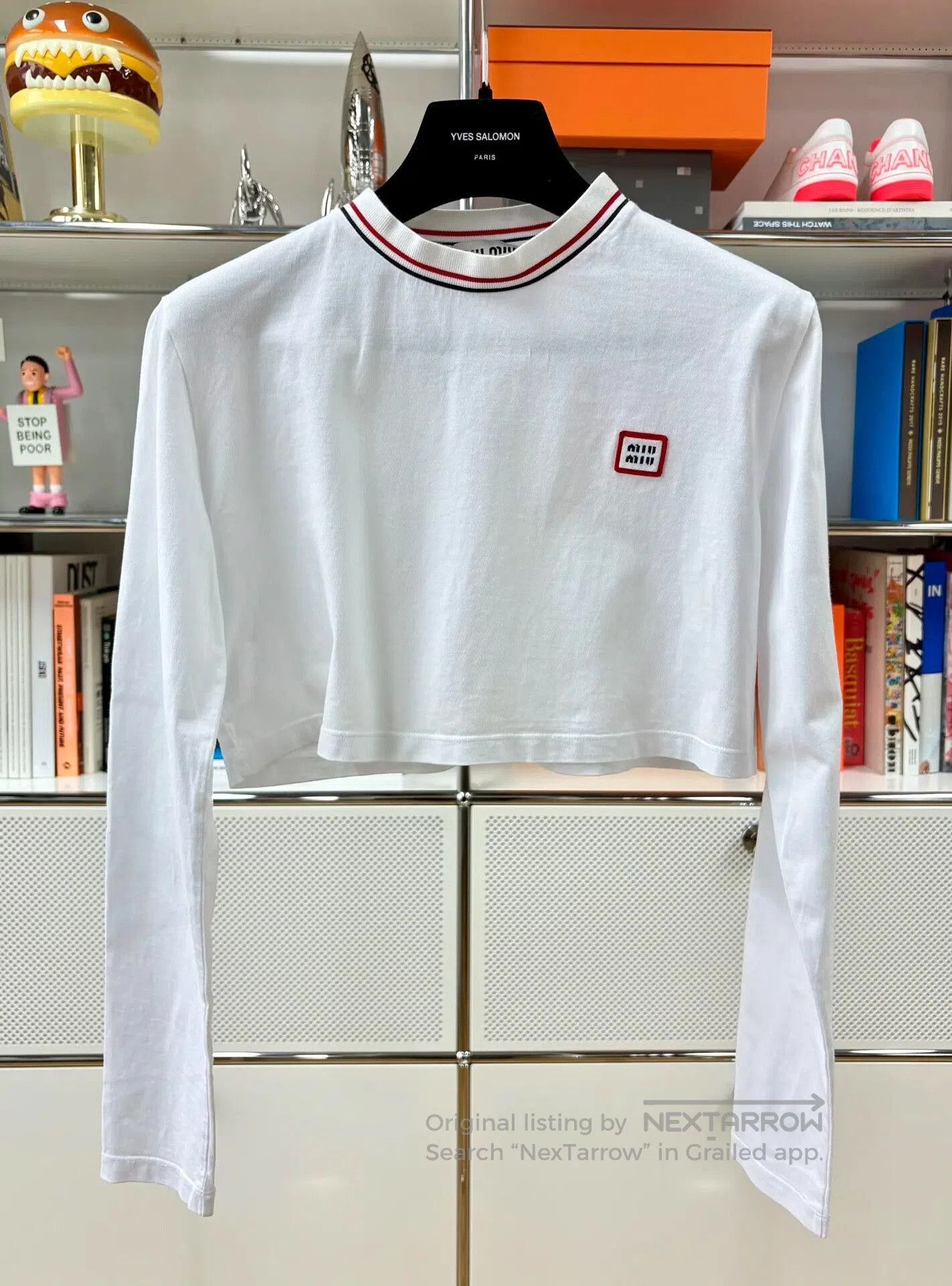 Miu Miu Miu Miu White Embroidered Short Long. Size XS / US 0-2 / IT 36-38 - 1 Thumbnail