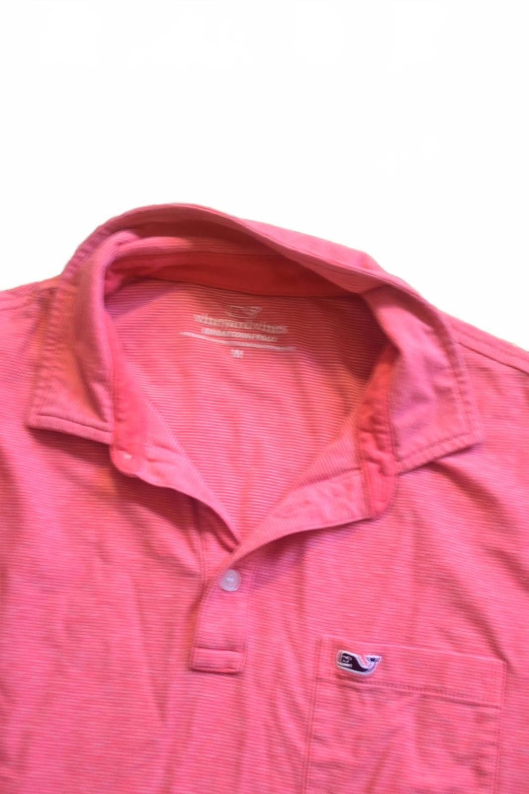 Vineyard Vines Men's Vineyard Vines Coral Pink Short Sleeve Polo Shirt Sz M Size US M / EU 48-50 / 2 - 5 Thumbnail