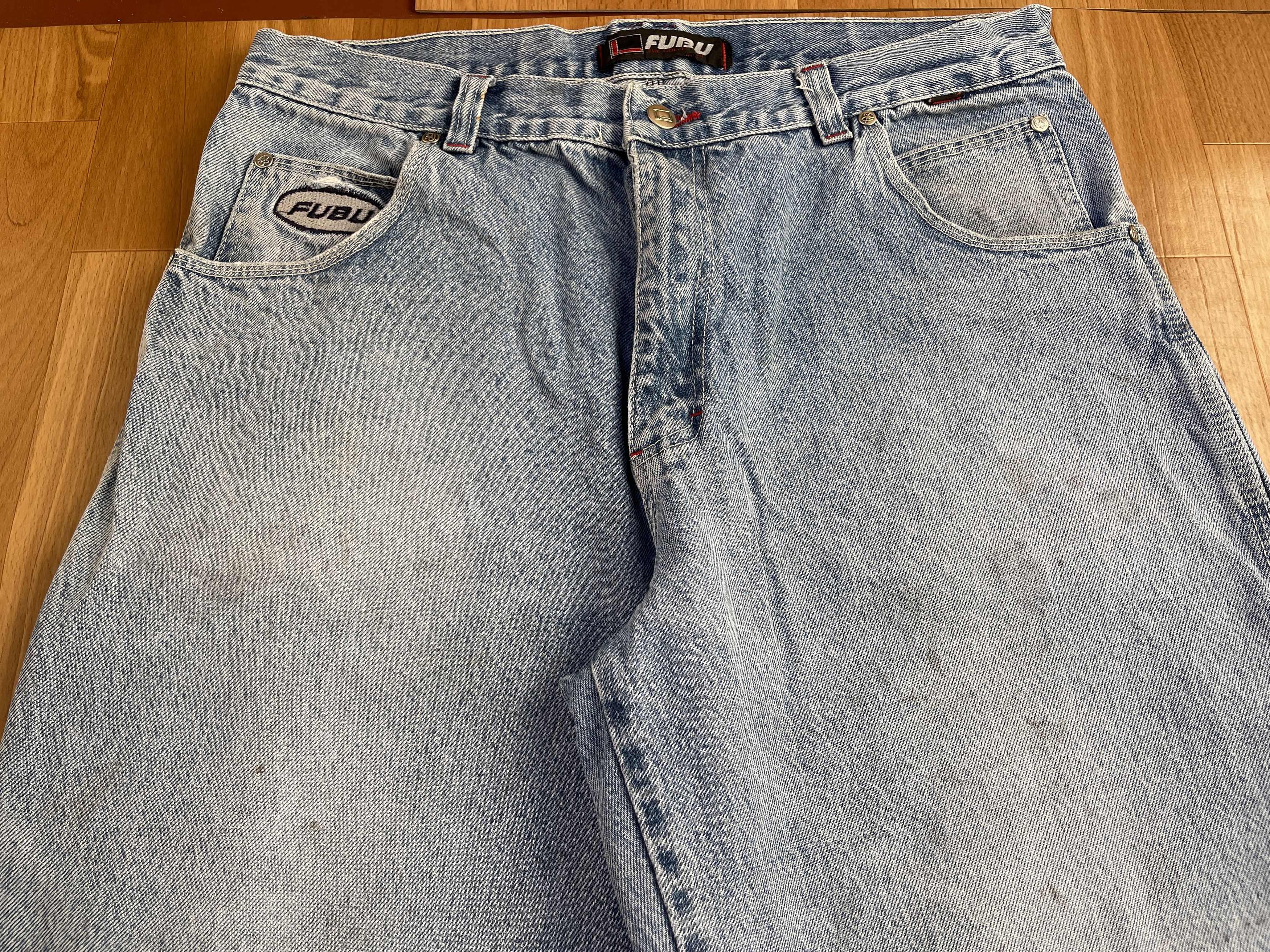 Fubu FUBU jeans, vintage baggy jeans, 90s hip hop skater Y2K 34 Size US 34 / EU 50 - 12 Thumbnail