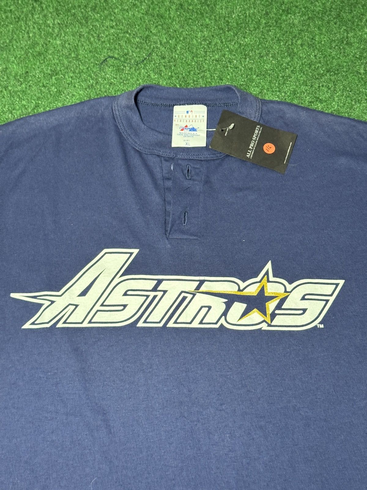 Majestic Vintage 90s Houston Astros USA Made Retro Baseball T Shirt Size US M / EU 48-50 / 2 - 2 Thumbnail