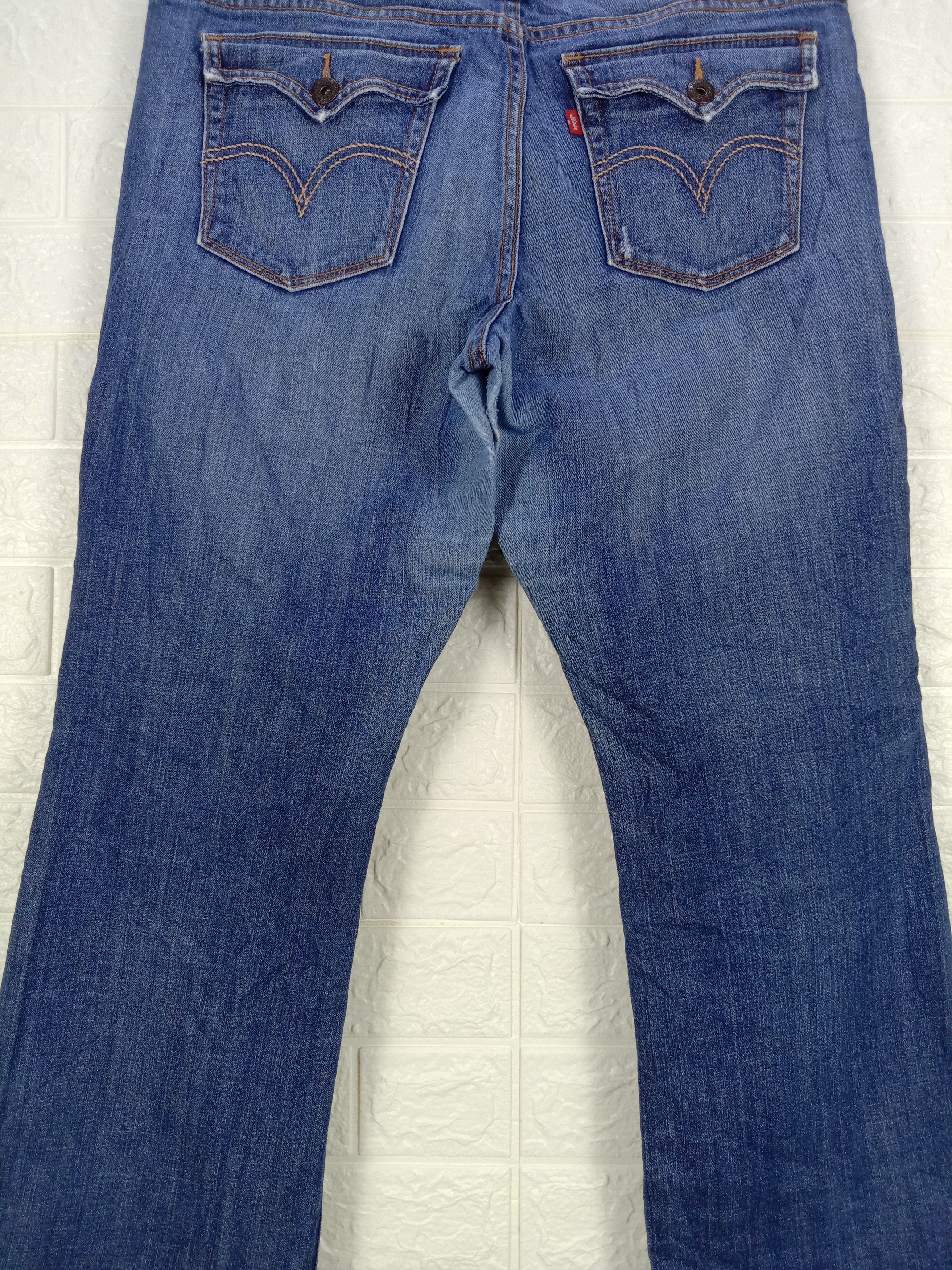 Levi's Vintage Levi's 545 Flare Jeans Faded Blue Denim Size 33" - 7 Thumbnail
