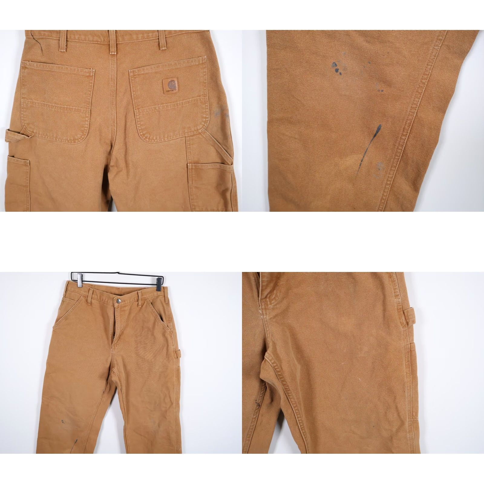 Carhartt Carhartt Pants Carhartt Canvas Carpenter Mens 31 x 28 Brown Distressed Workwear Casual Brown Mens 31x28 Size US 31 - 9 Thumbnail