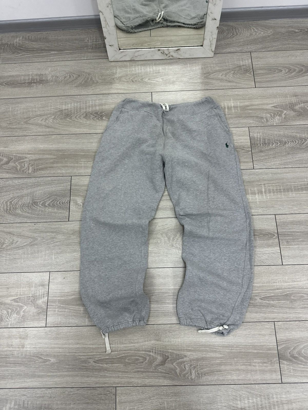 Polo Ralph Lauren Polo Ralph Lauren Vintage Baggy Gray Sweatpants Size US 34 / EU 50 - 2 Thumbnail