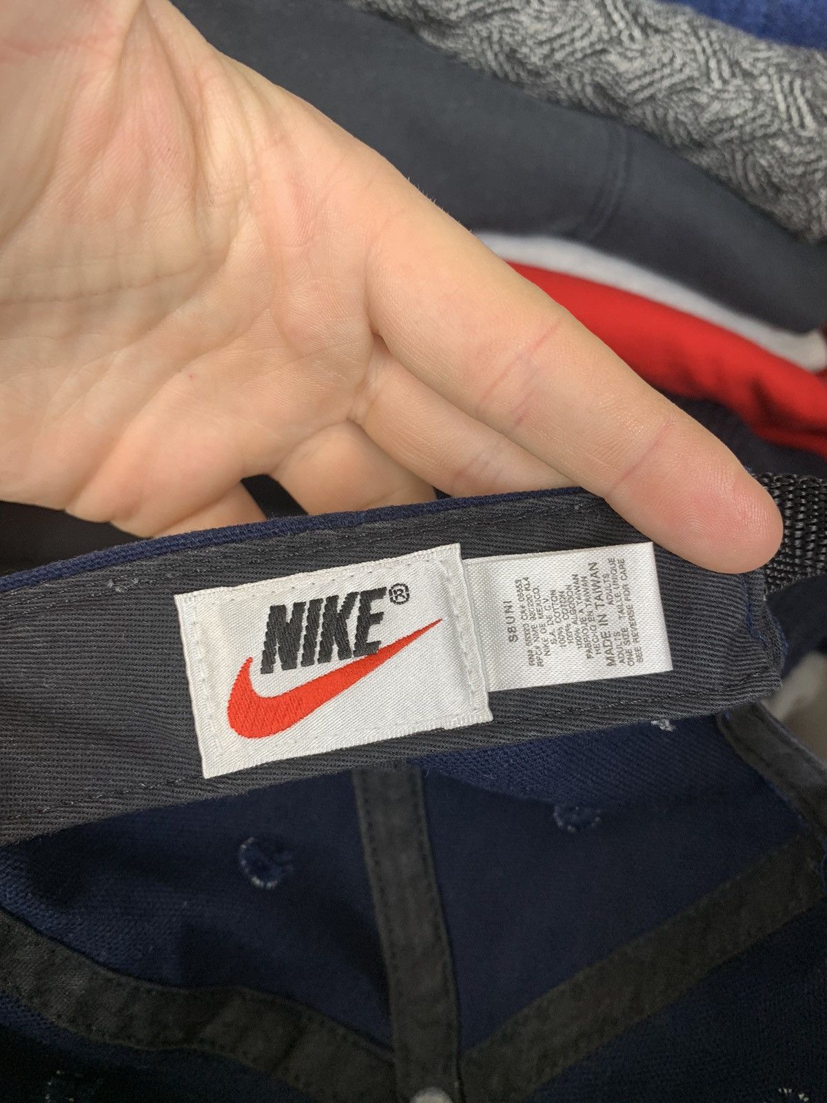 Nike × Vintage Vintage Nike Big Swoosh Cap Hat Size ONE SIZE - 21 Thumbnail