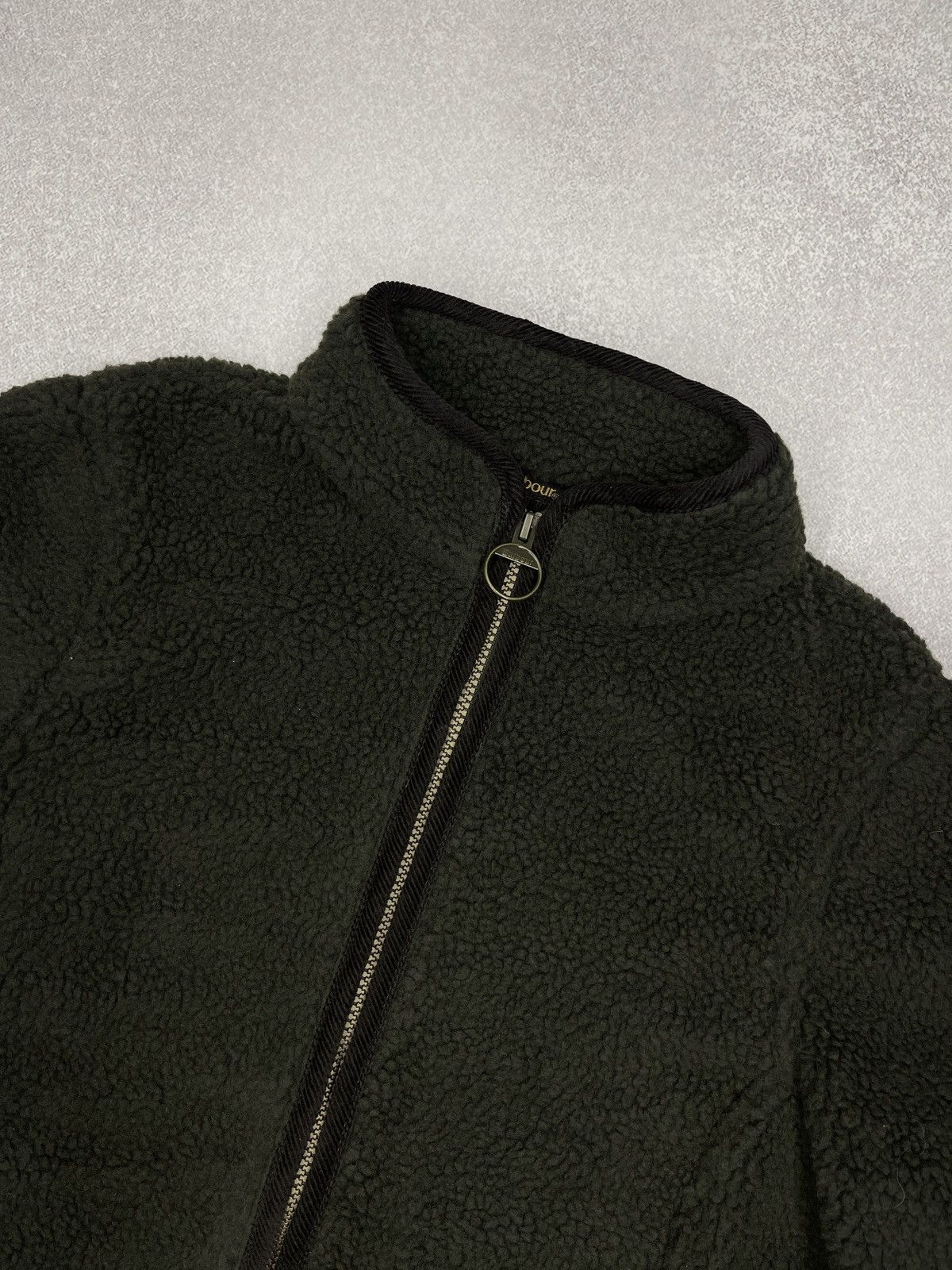 Barbour Barbour International Lavenham Fleece Jacket Khaki Sherpa Size M / US 6-8 / IT 42-44 - 7 Thumbnail