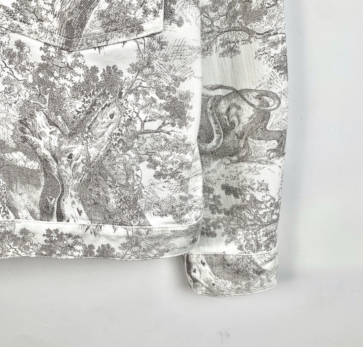Dior Dior Jungle Animal Collection White Pattern Denim Jacket Size S / US 4 / IT 40 - 5 Thumbnail
