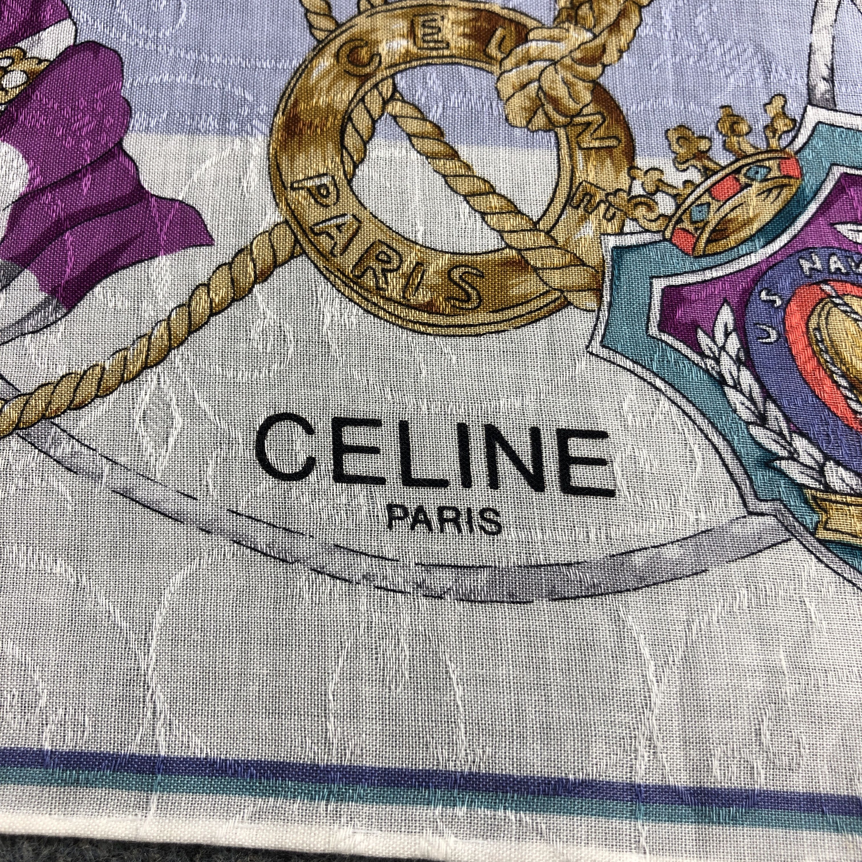 Vintage CeLIne Chains Handkerchief Neckerchief Bandana H2712 Size ONE SIZE - 4 Thumbnail