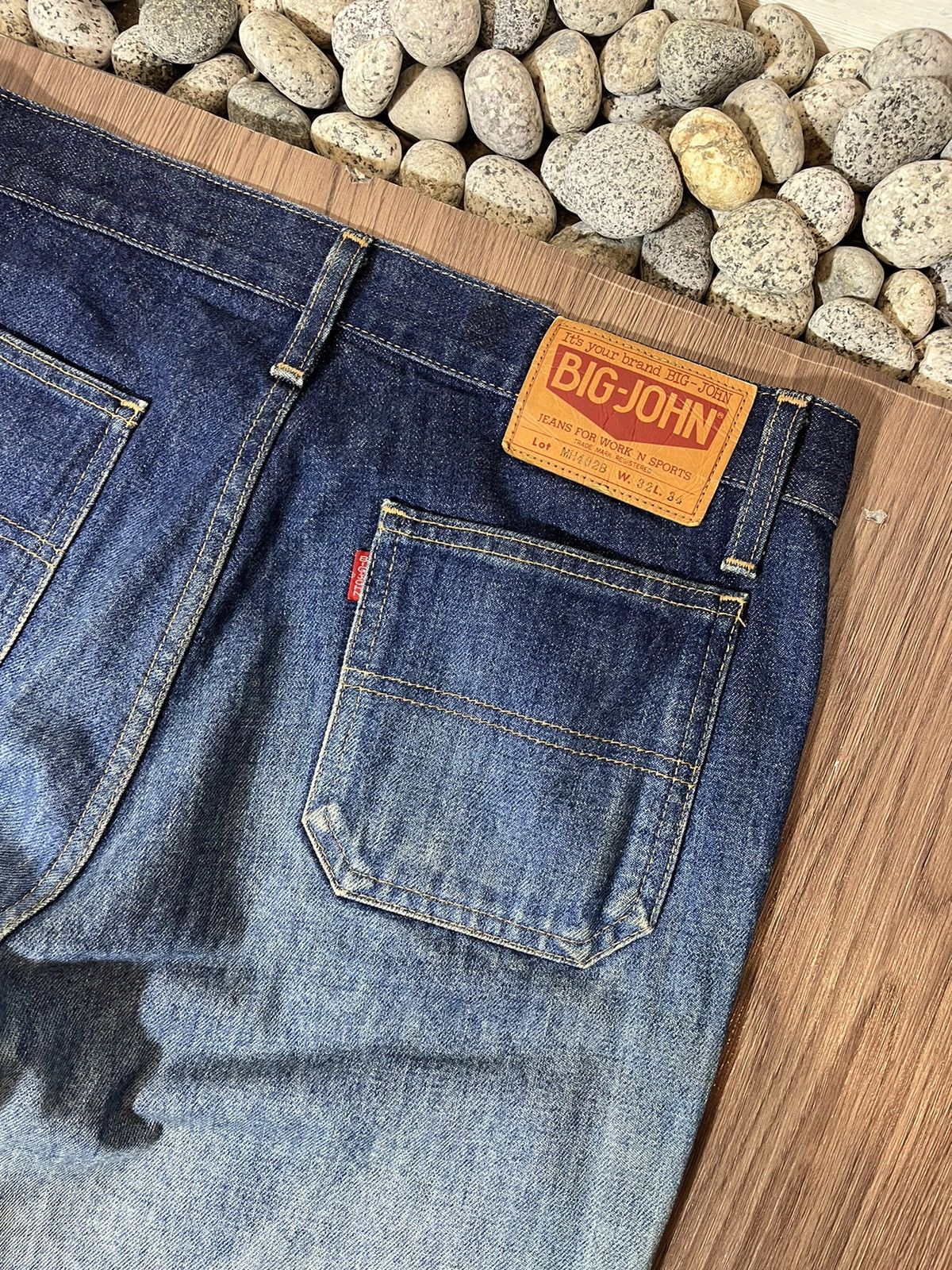 Big John Big John Vintage Washed Bush Button Up Bell Bottom Jeans Size US 32 / EU 48 - 8 Thumbnail
