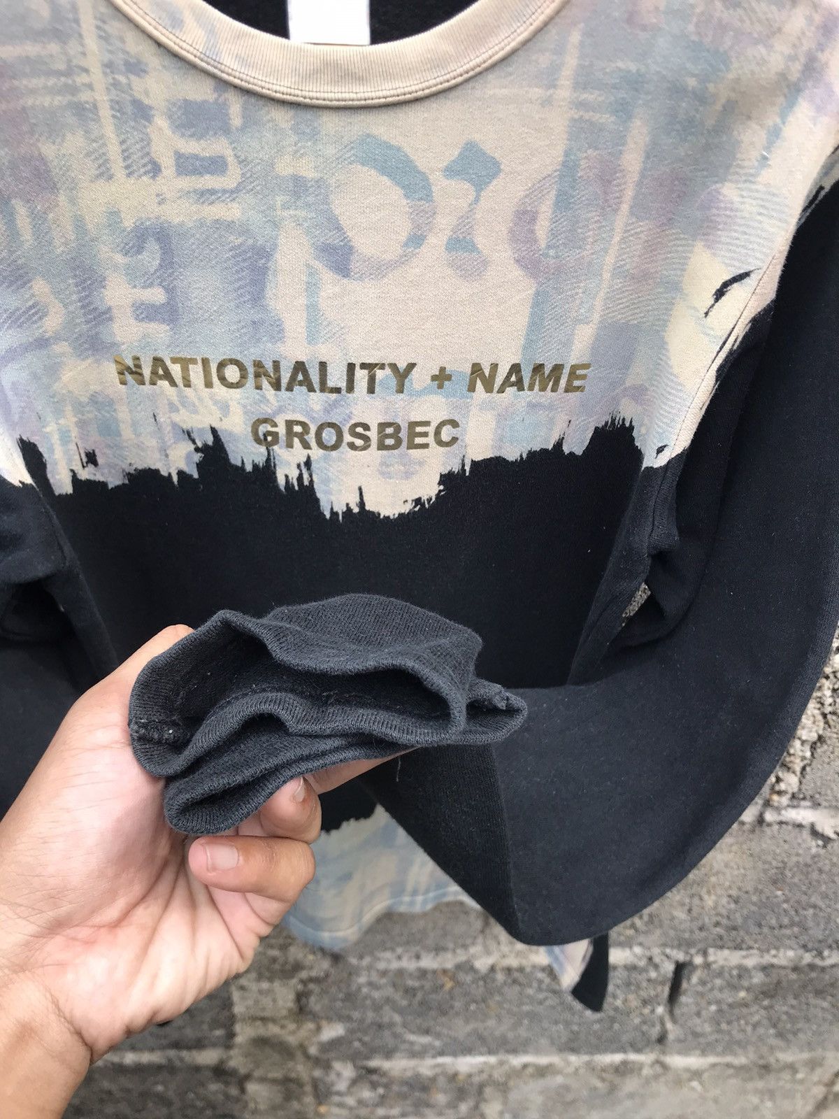 Japanese Brand 🔥Nationality + Name Grosbec Roundneck Long Sleeve Shirt Size US S / EU 44-46 / 1 - 6 Thumbnail