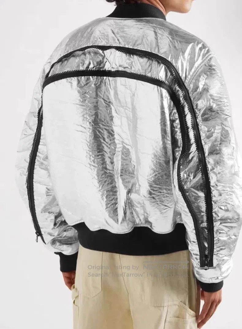 Dries Van Noten Dries Van Noten Silver Bomber Jacket. Size US M / EU 48-50 / 2 - 1 Thumbnail