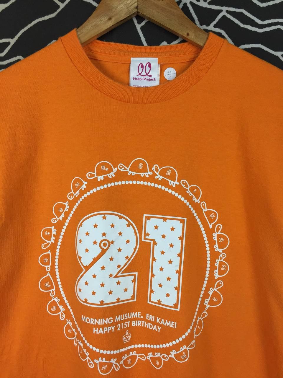 Band Tees Eri Kamei Morning Musume Happy 21st Birthday J-Pop Idol Tee Size US M / EU 48-50 / 2 - 3 Thumbnail