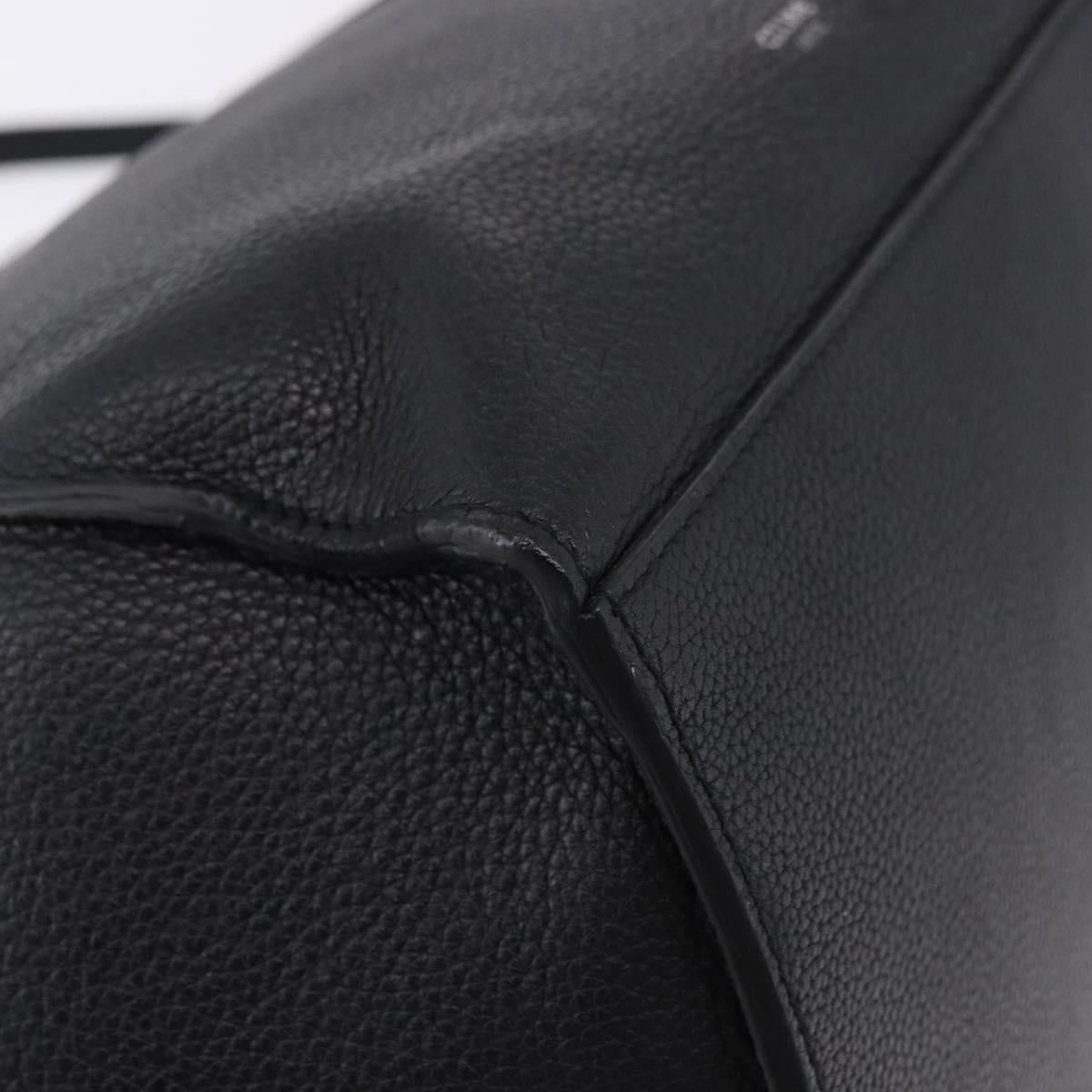 Celine CELINE Big Bag Small Leather 2way Black Silver Auth 193536V Size ONE SIZE - 15 Thumbnail